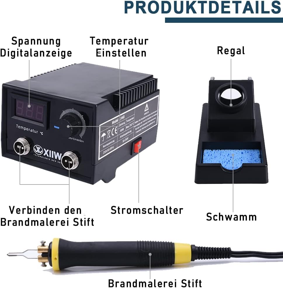 Macchina per Pirografia 100W con Doppia Penna - immagine 3