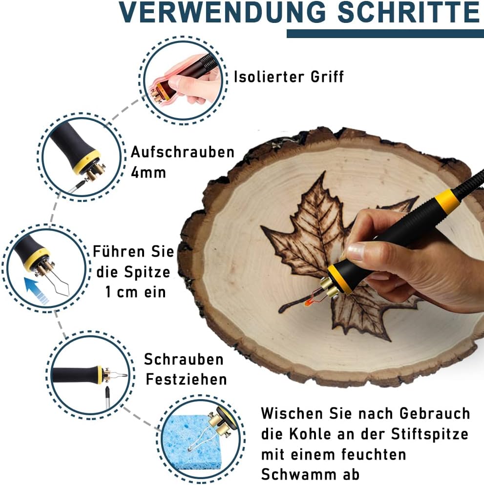 Macchina per Pirografia 100W con Doppia Penna - immagine 4