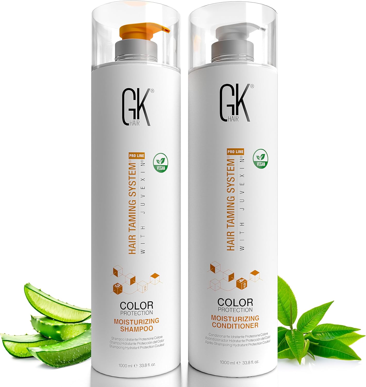 Gk Hair Cheratina Globale Shampoo & Balsamo 1000ml - immagine 1