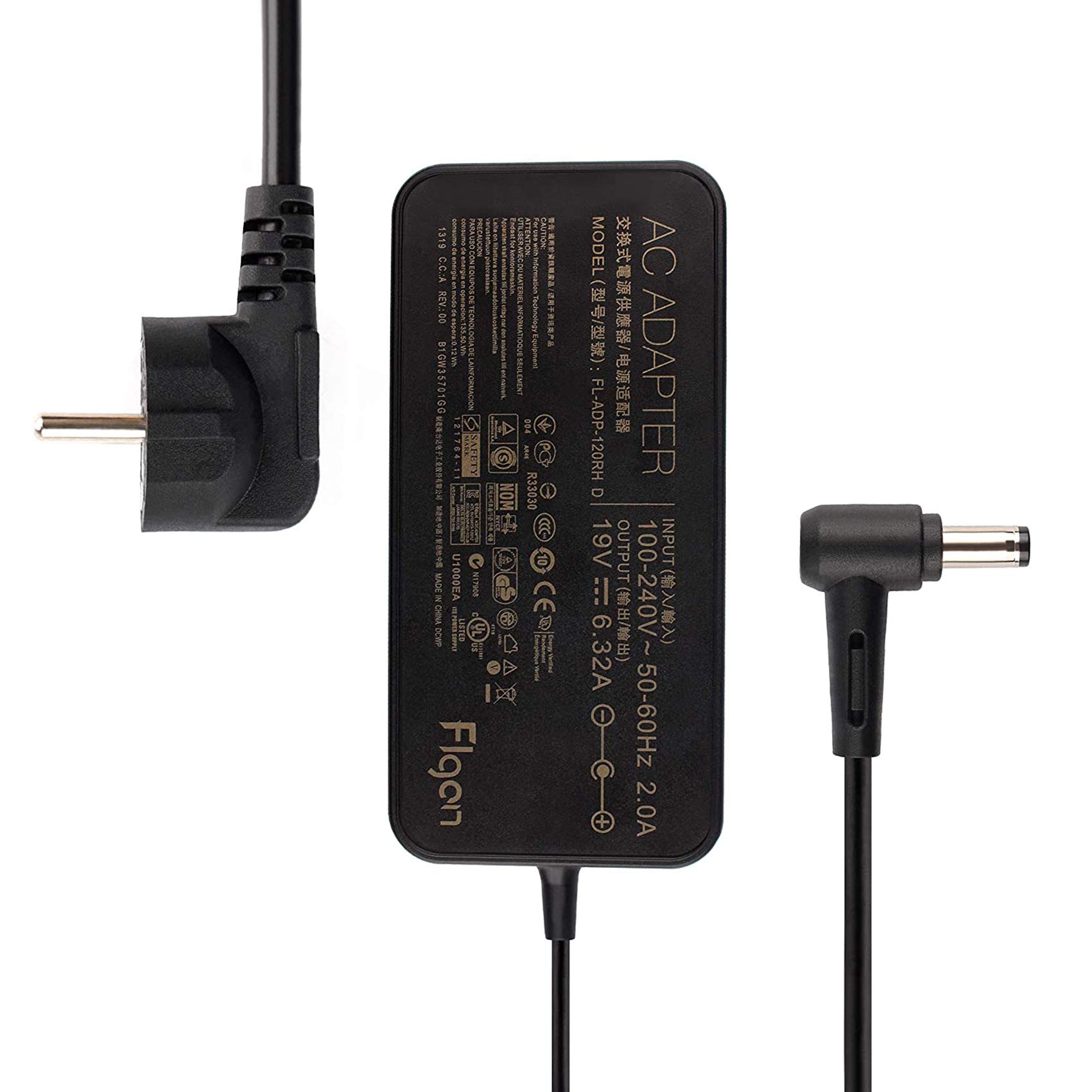 Flgan 120W Caricabatterie Alimentatore per Asus VivoBook Pro