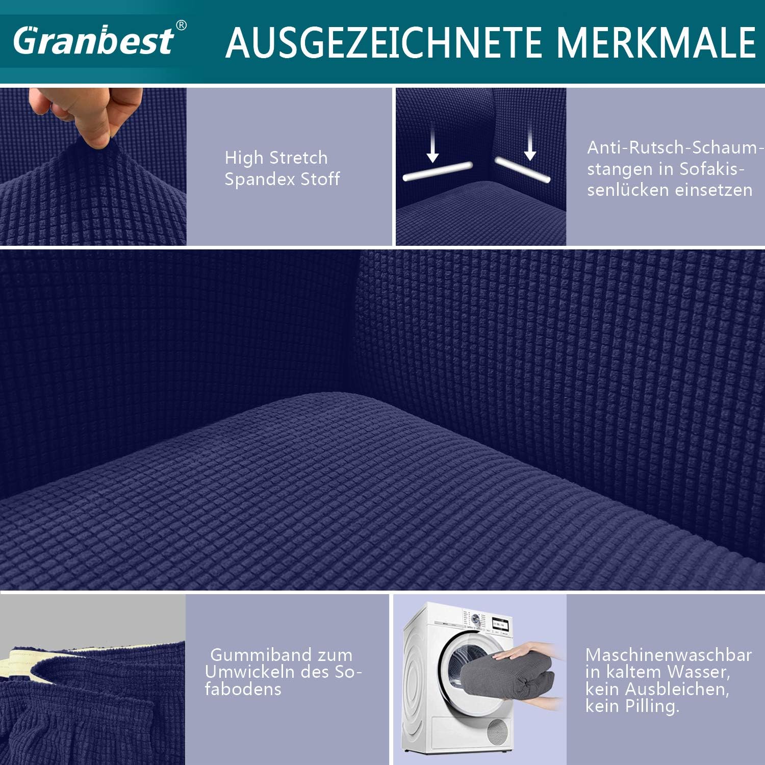 Granbest Copridivano Jacquard Altamente Elasticizzato - immagine 3