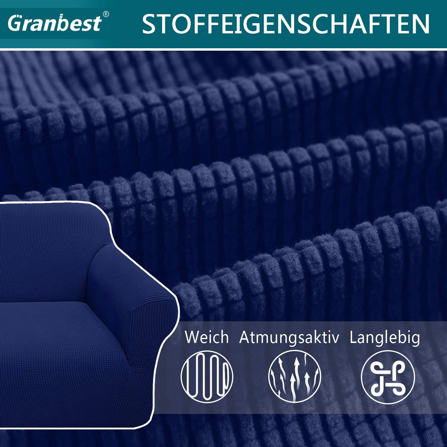 Granbest Copridivano Jacquard Altamente Elasticizzato - immagine 4