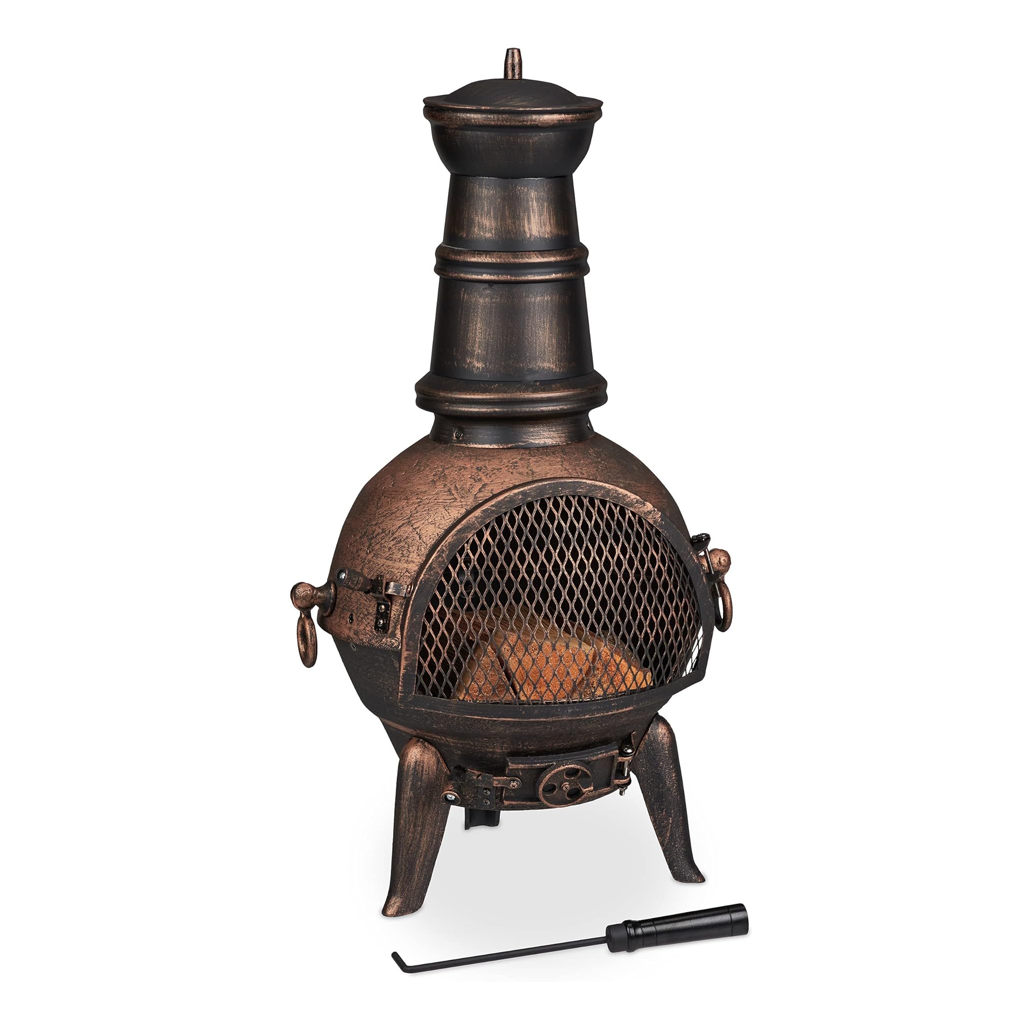 Relaxdays Camino da Giardino e Terrazzo, Bronzo