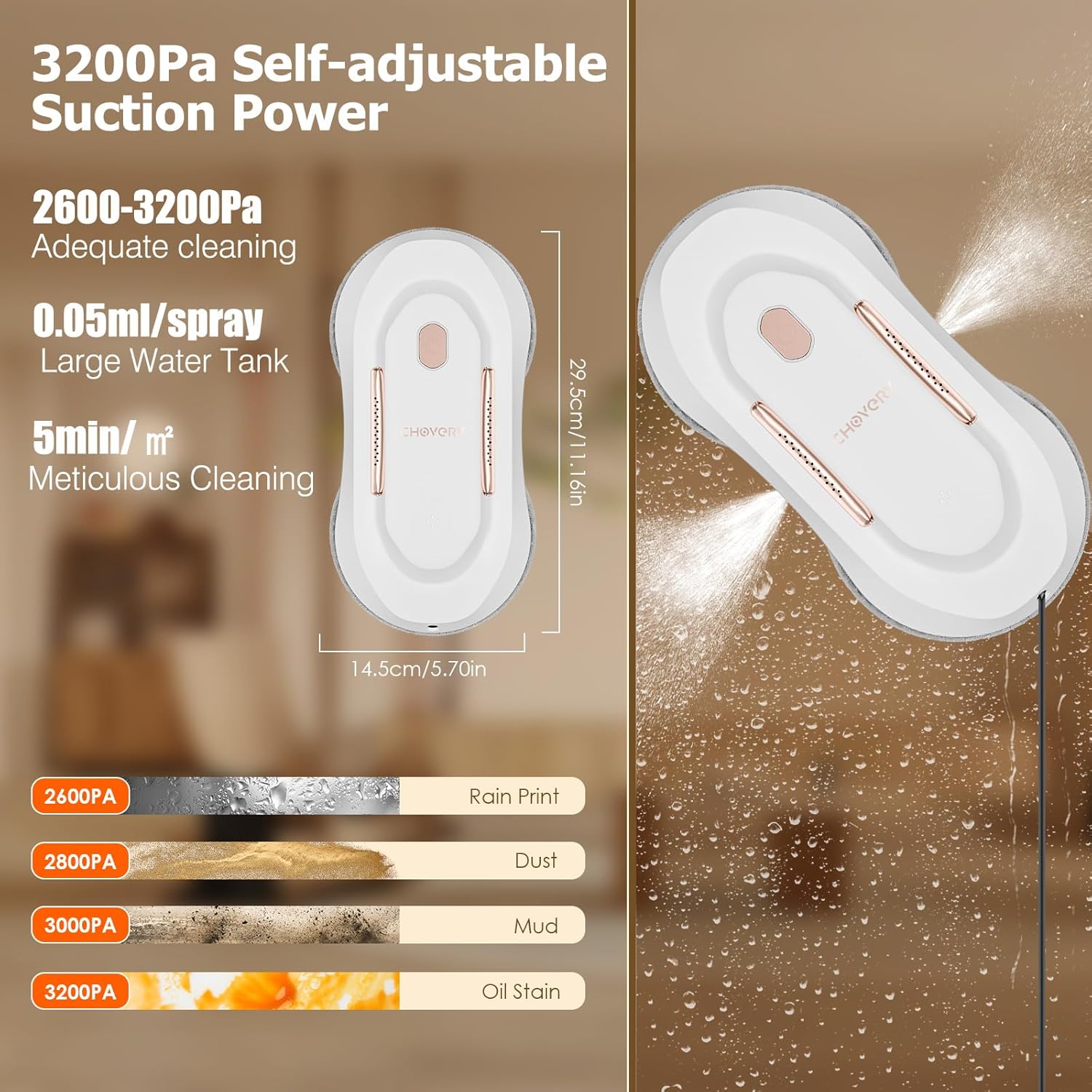 Chovery Robot Lavavetri Automatico con Funzione Spray - immagine 2