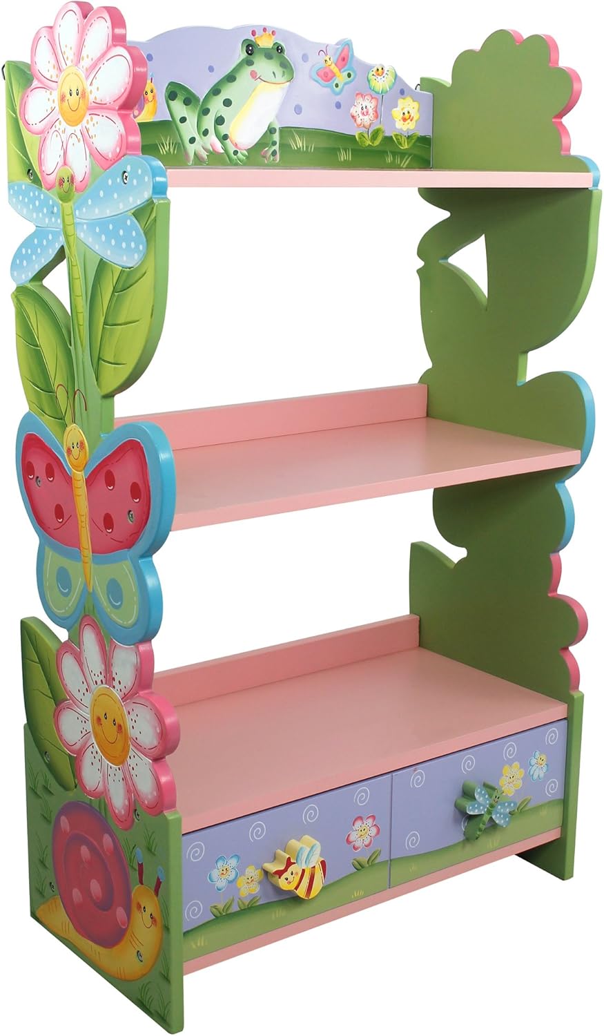 Libreria per Bambini Scaffale Legno Cassapanca Magic Garden FantasyFieldsW-7500A
