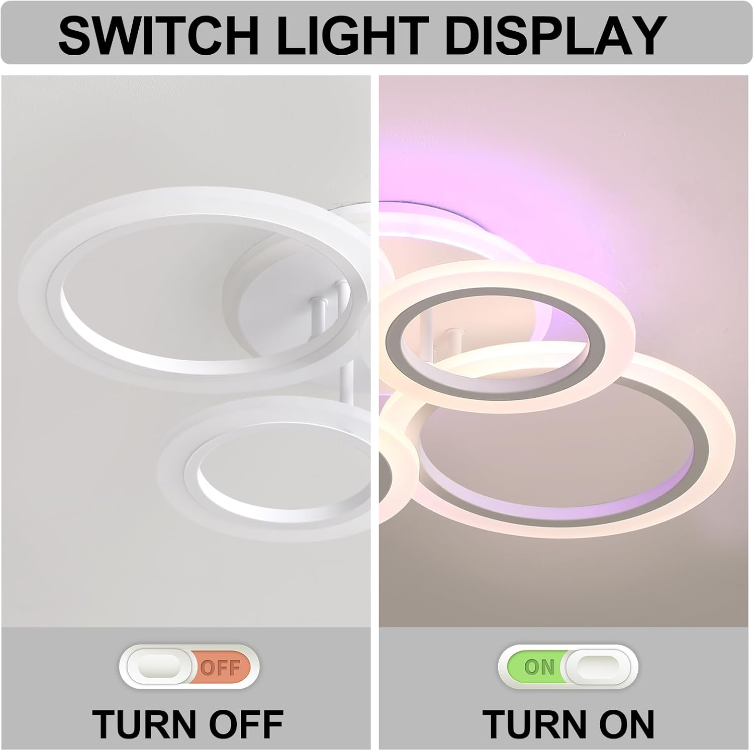 Lufun Plafoniera LED Soffitto Dimmerabile con Telecomando - immagine 4