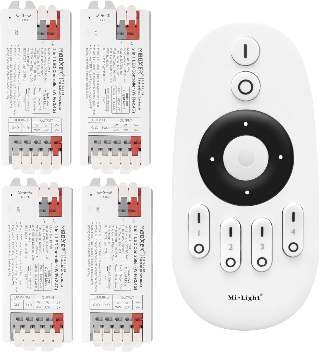 Lighteu® Miboxer LED Strip Controller (WiFi+2.4G) 2 in 1