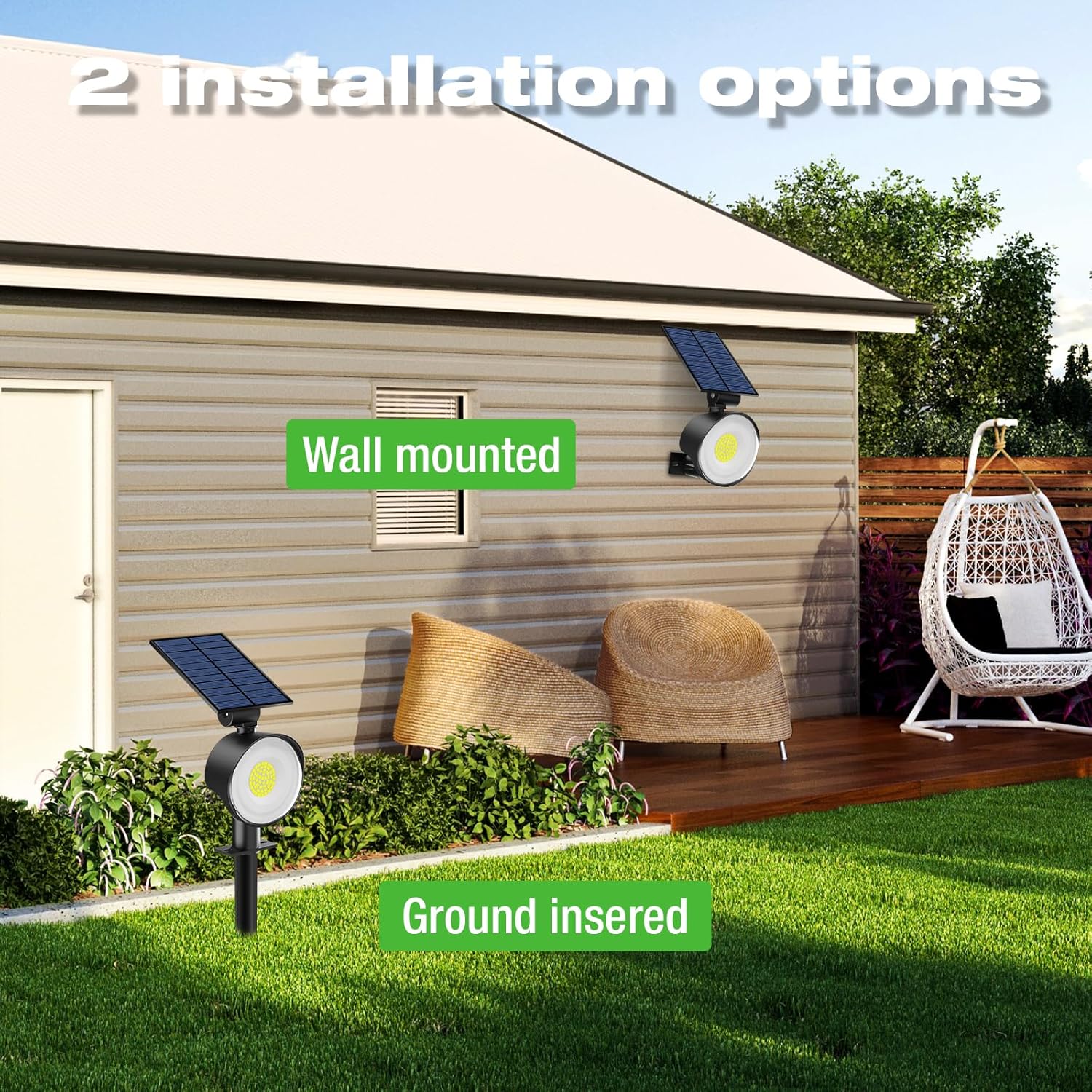 Nipify 8 Faretti Solari a LED da Esterno - immagine 5