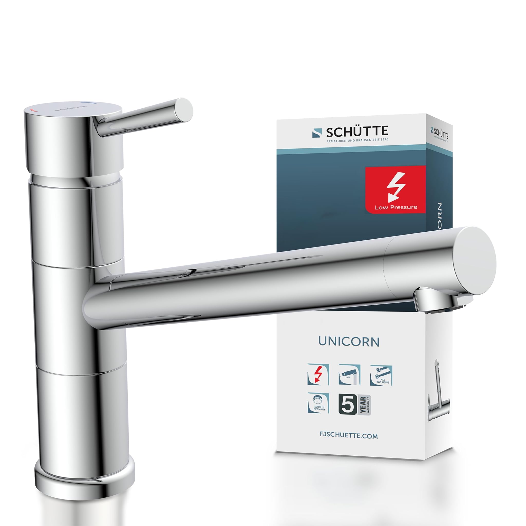 Schütte UNICORN 33790 - Rubinetto Cucina Cromato