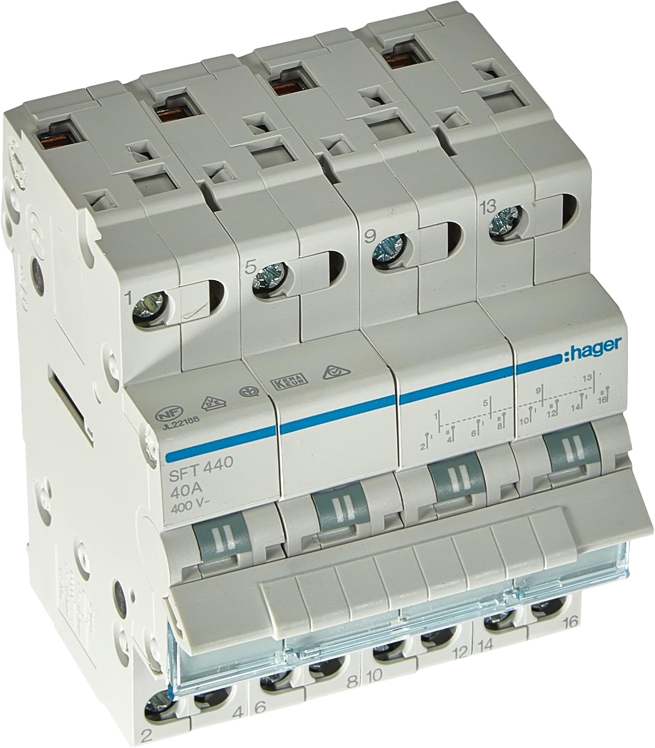 Hager Sft440 - Commutatore 1-0-2 Tetrapolare 40A | Velz