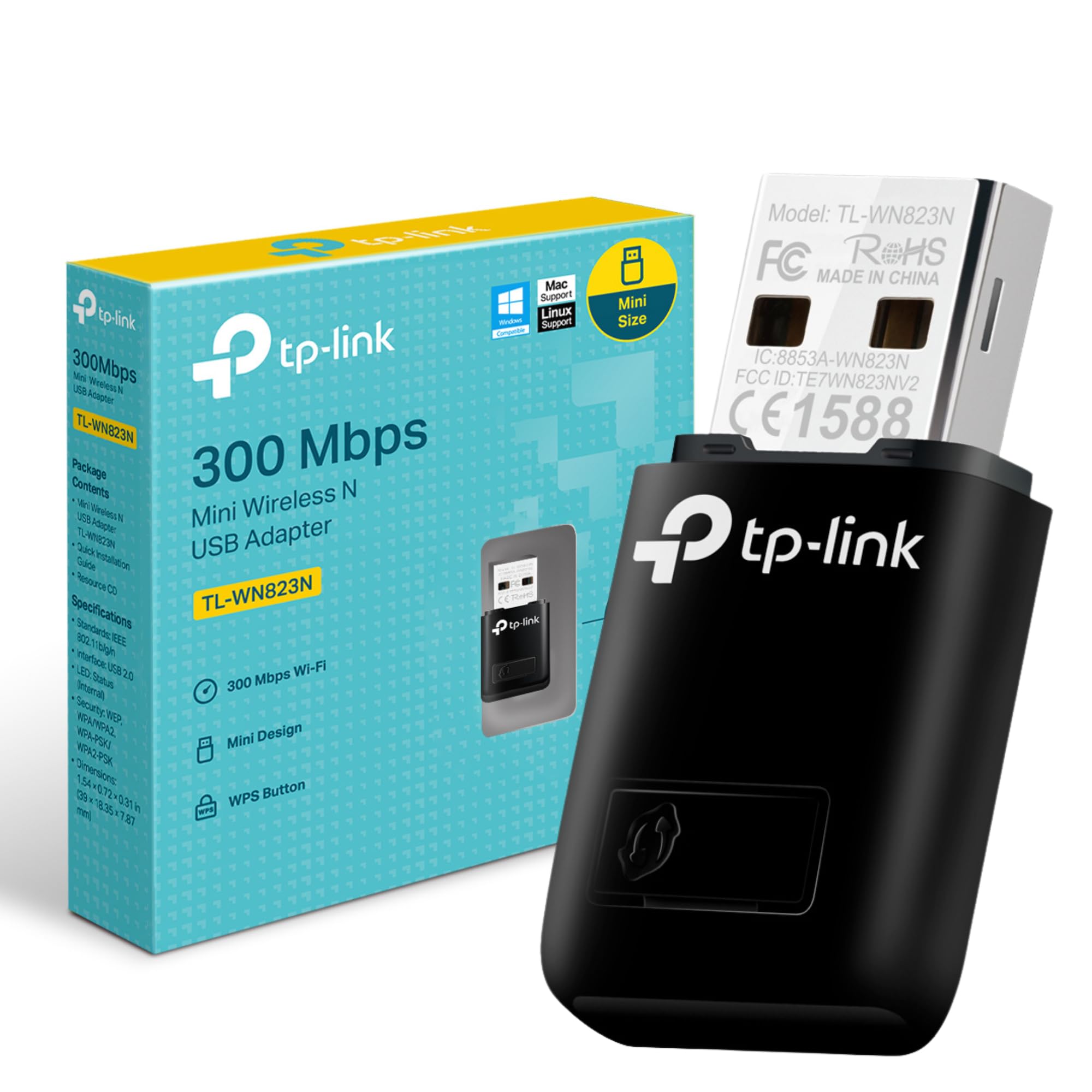 Tp-link TL-WN823N - Adattatore USB Wireless 300Mbps
