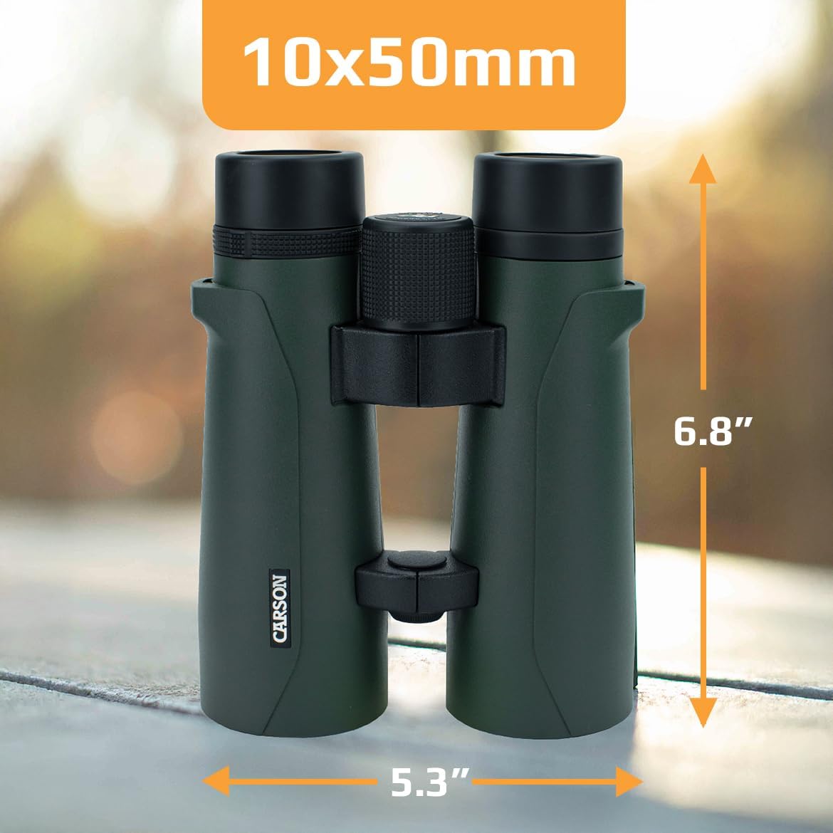 Binocolo Carson RD Series 10x50mm Verde - immagine 2