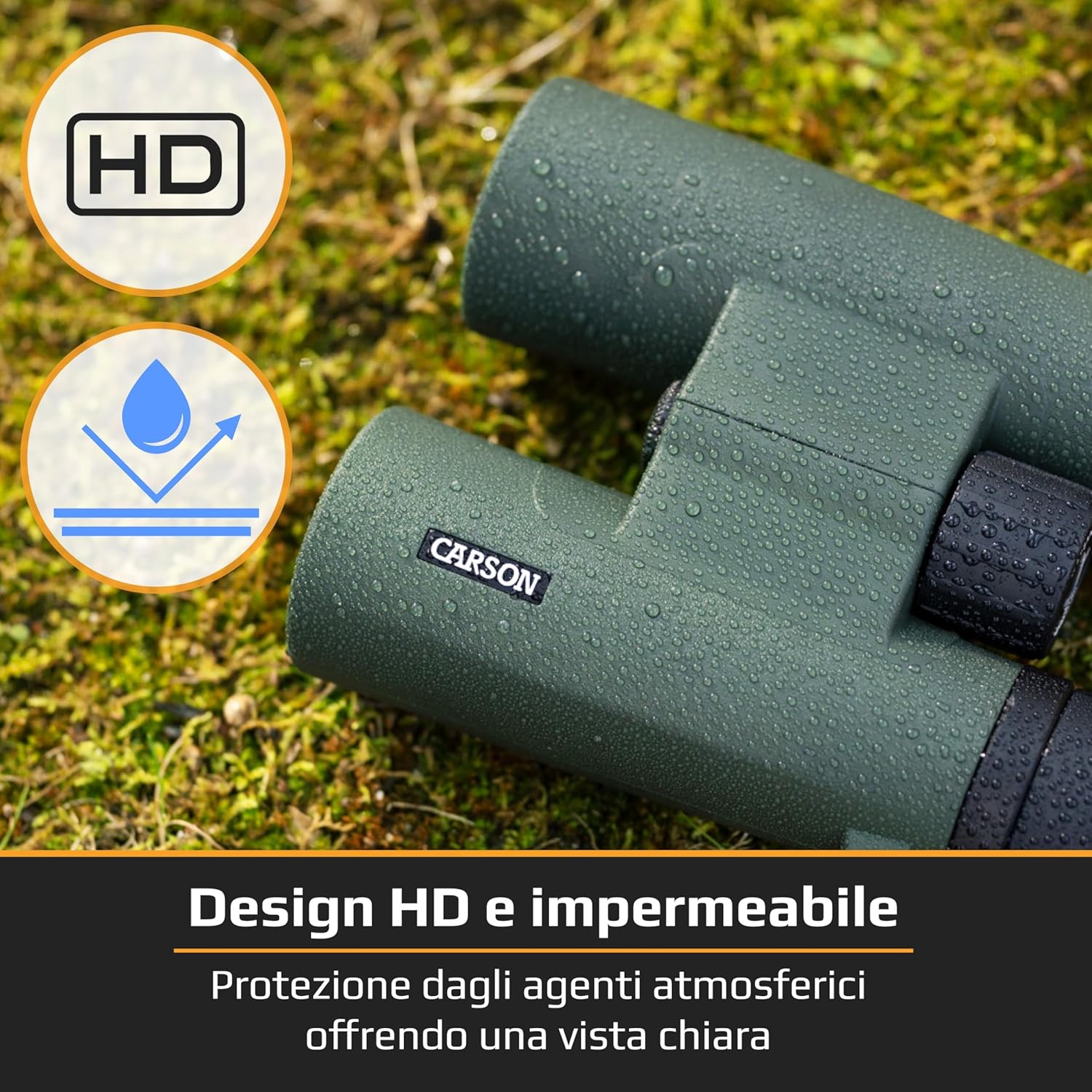 Binocolo Carson RD Series 10x50mm Verde - immagine 6