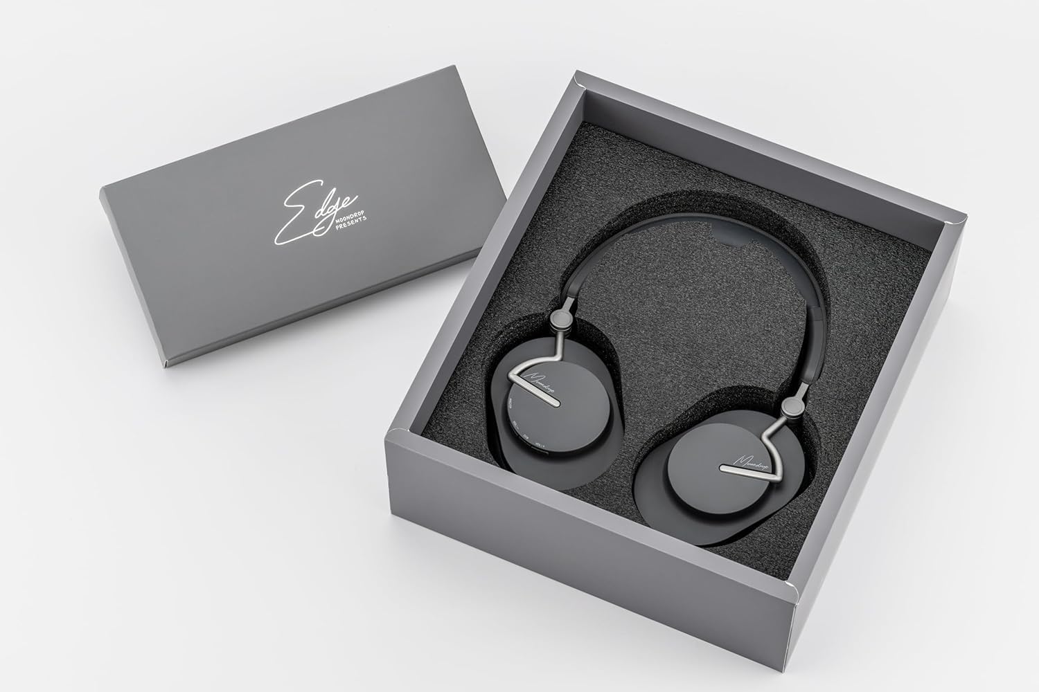 Moondrop Edge - Cuffie Wireless ANC Pieghevoli, Grigio - immagine 1