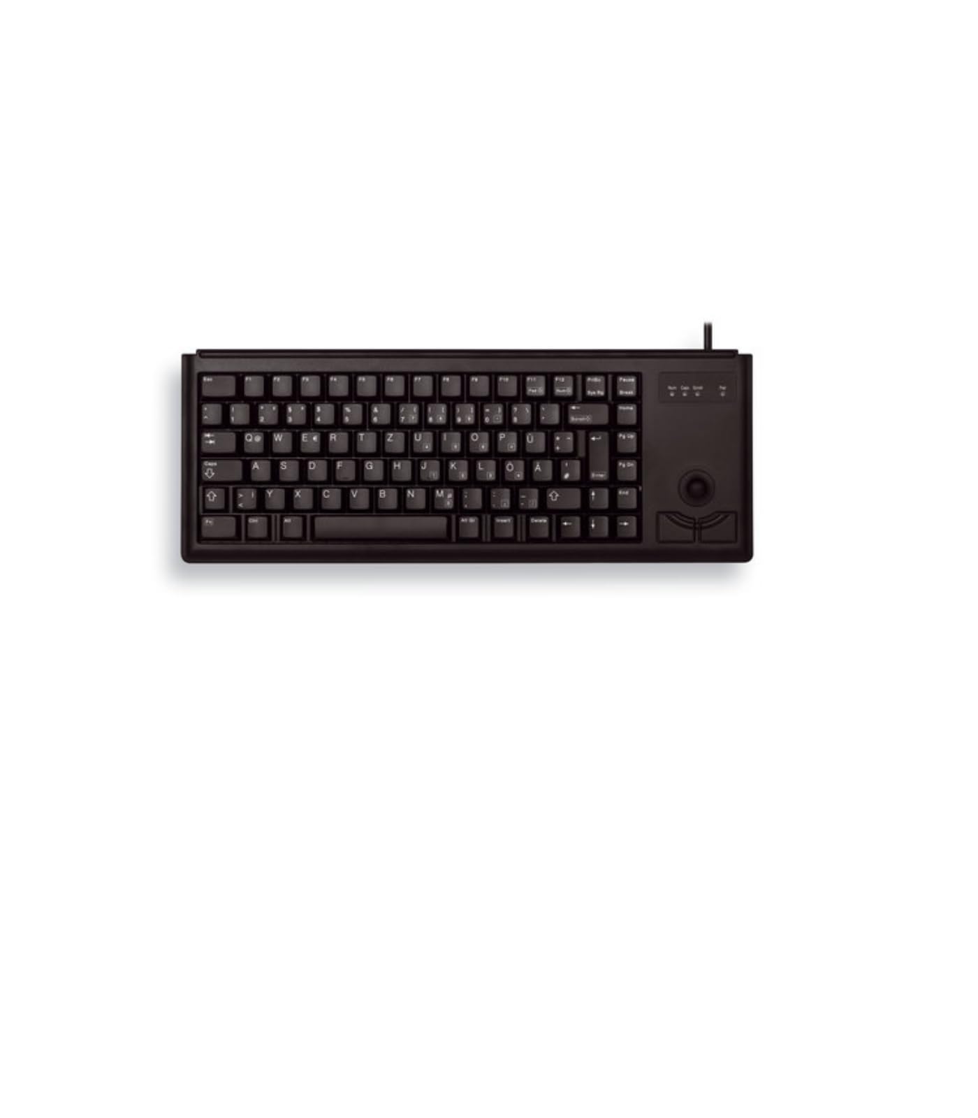 Cherry G84-4400 - Tastiera Compatta con Trackball, Nera