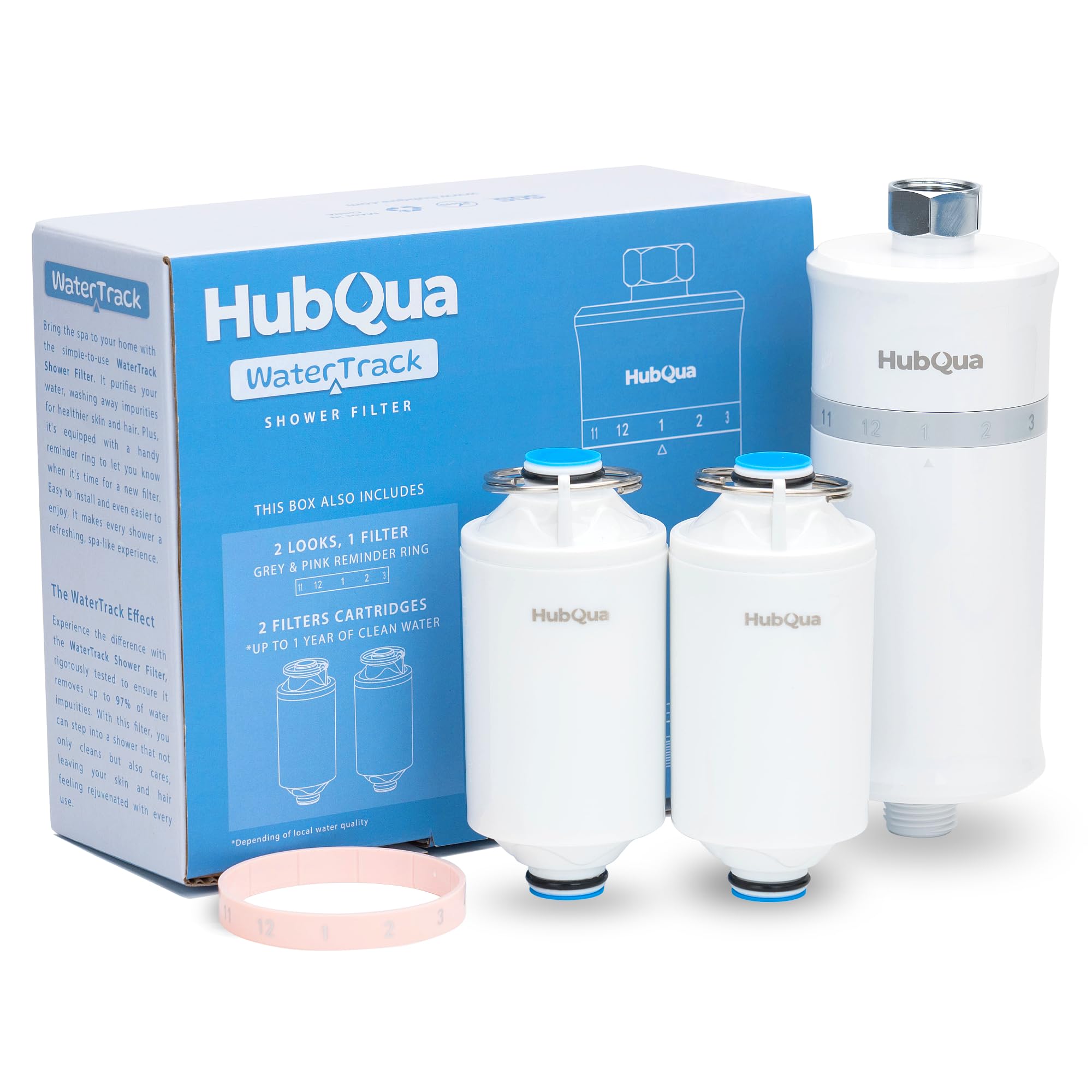 HubQua WaterTrack - Filtro Doccia Anticalcare