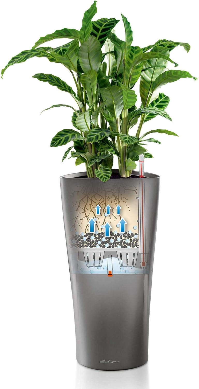 LECHUZA DELTA Premium 30 rosso scarlatto lucido 15519 - immagine 7