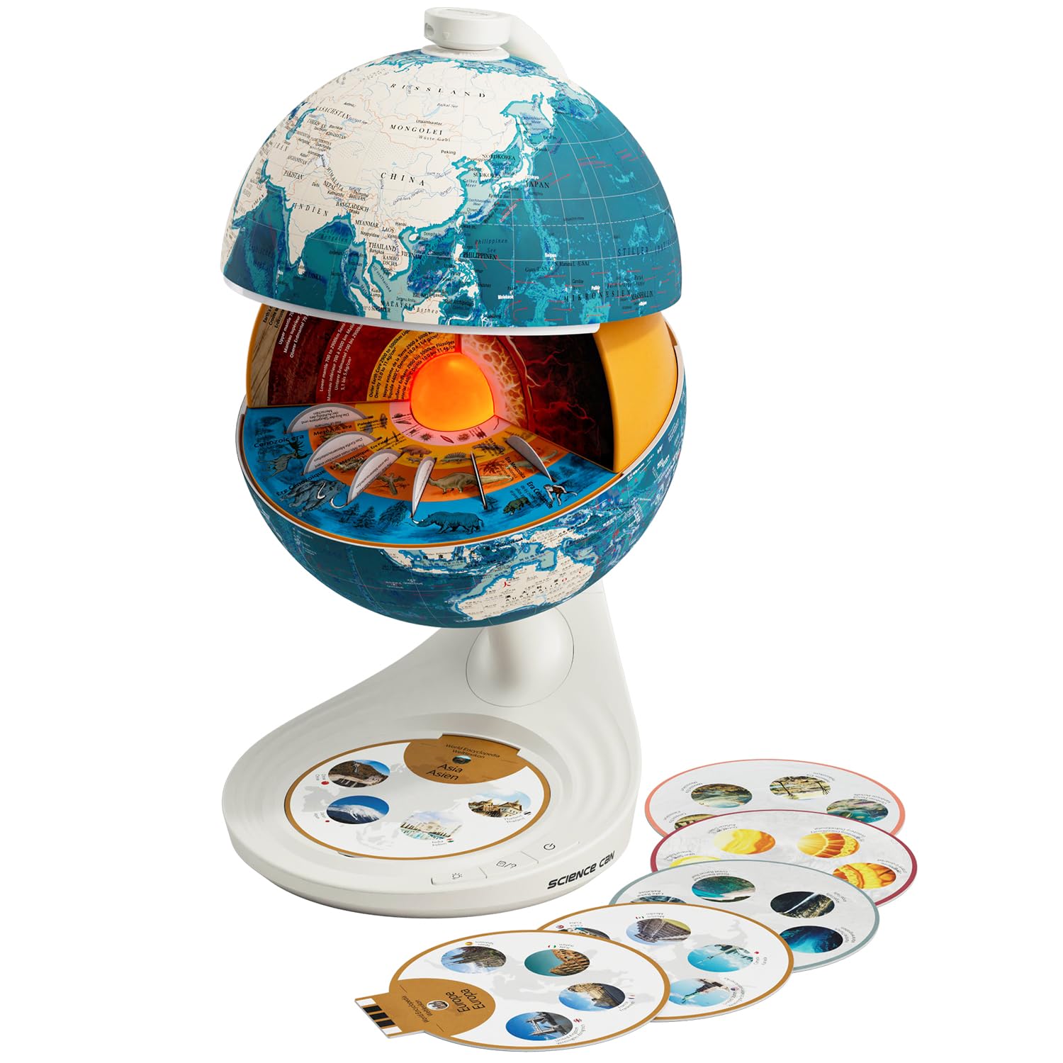 Science Can La Terra - Modello 3D Globo apribile
