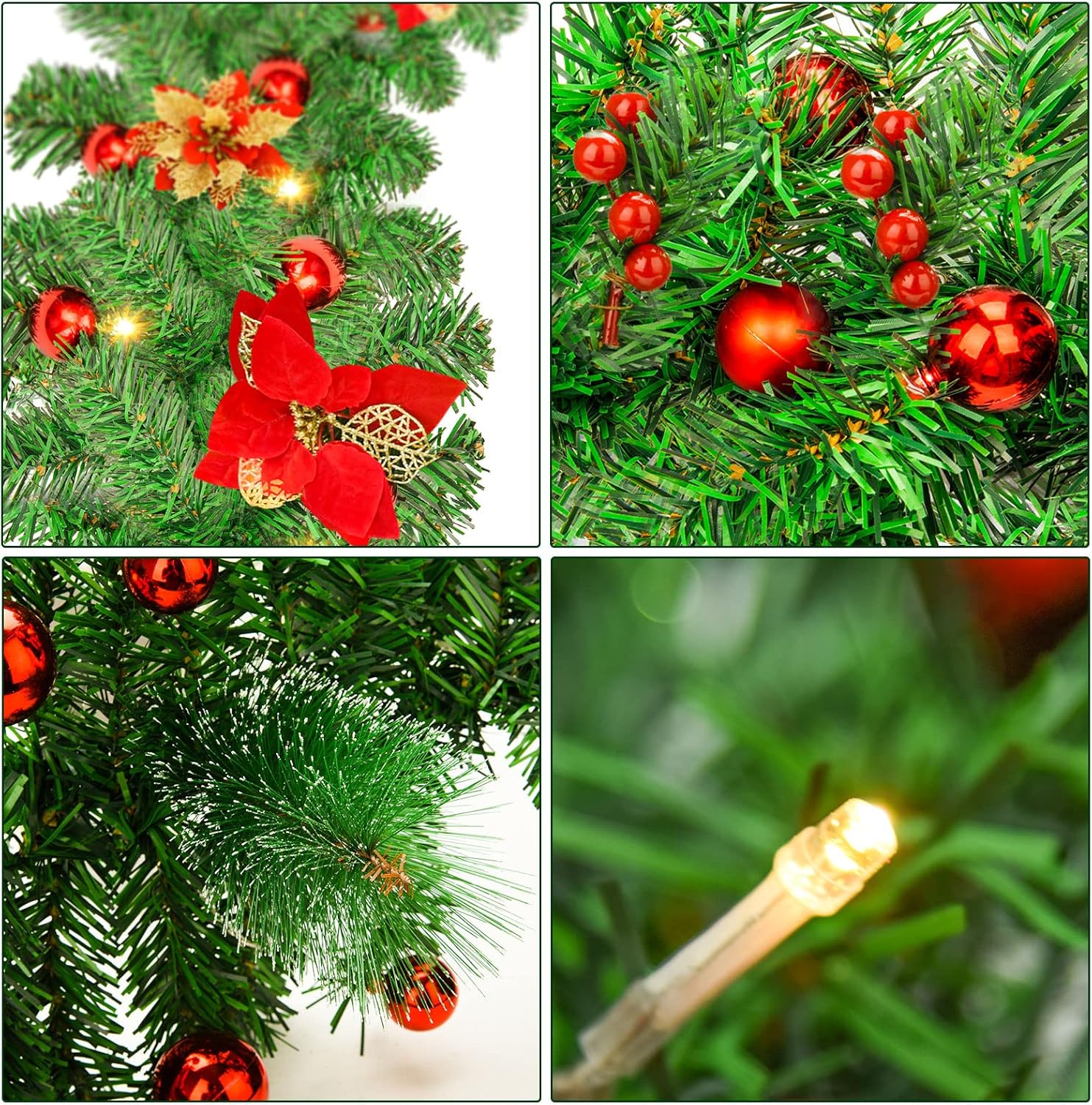 Ghirlanda Natalizia 270cm con Luci - immagine 4