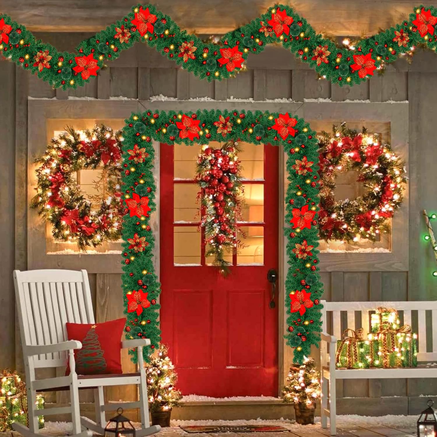 Ghirlanda Natalizia 270cm con Luci - immagine 7