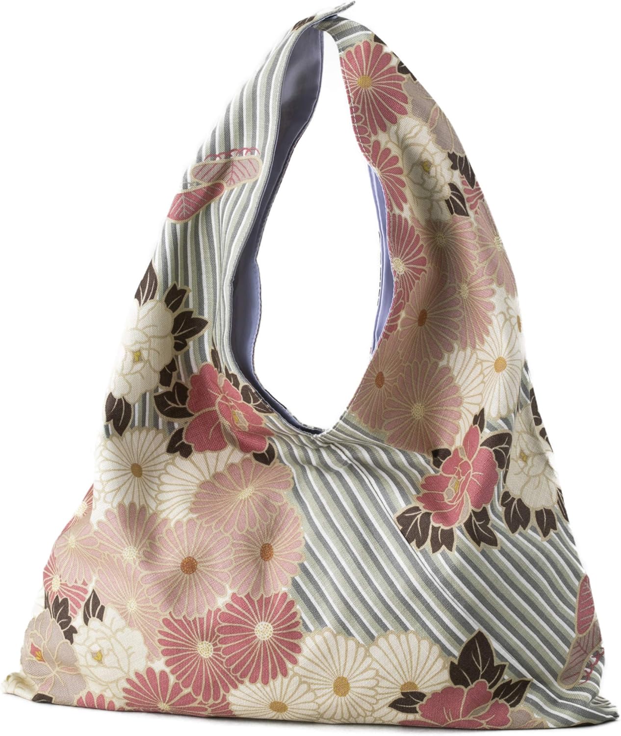 のレン Borsa Furoshiki Tote Bag in Cotone, Rosa-beige - immagine 1