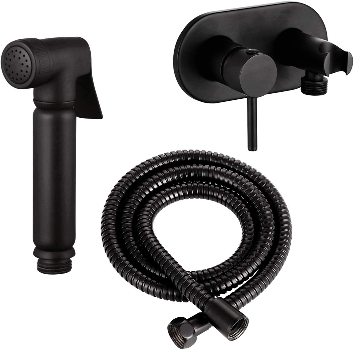 Doccetta WC/Bidet Shattaf con Miscelatore, Marrone Opaco