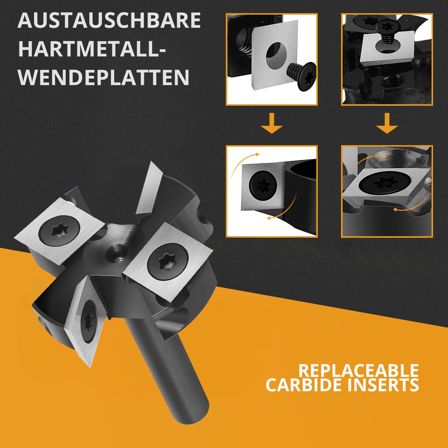 Spetool Fresa per Spianare Legno Gambo 8mm - immagine 3