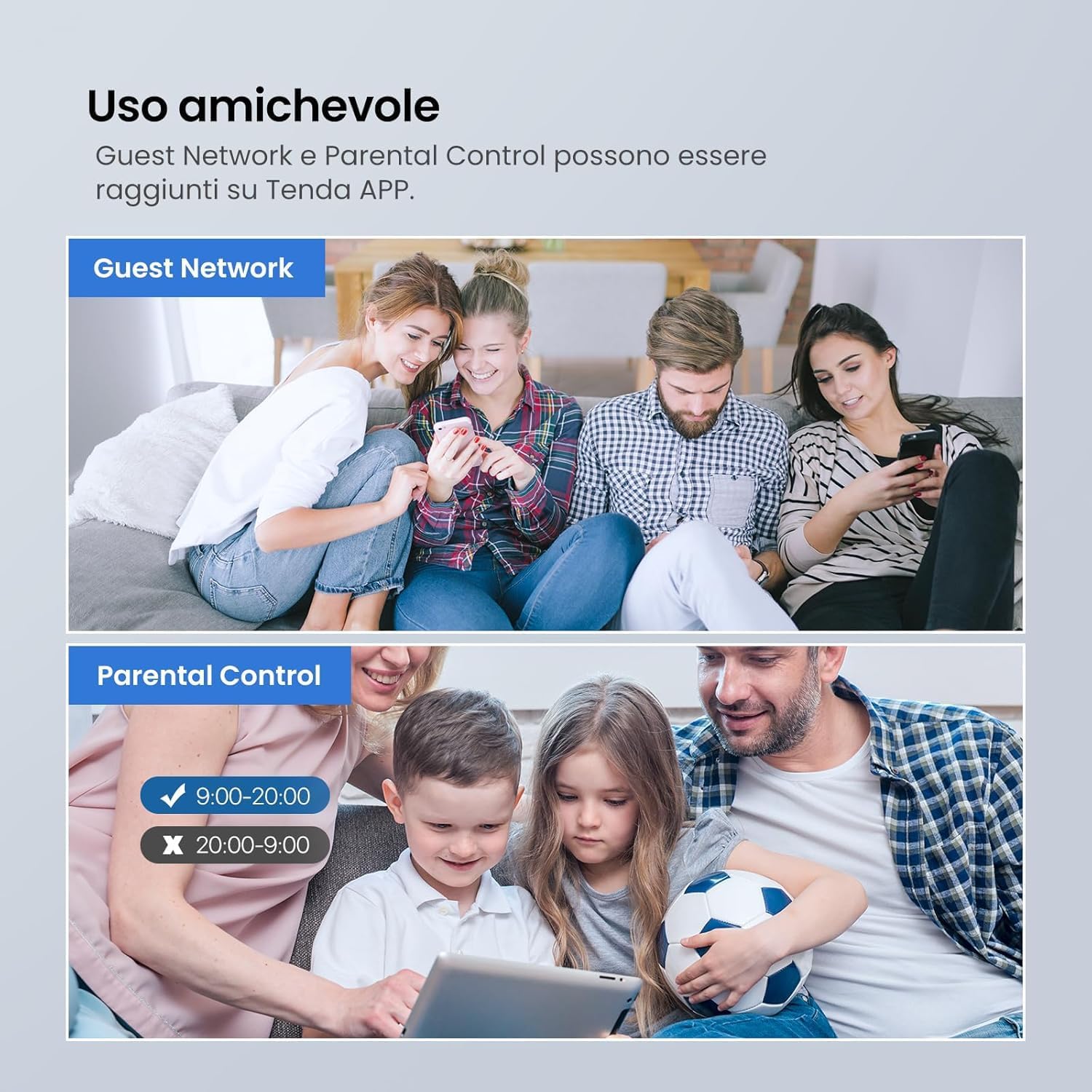 Tenda AC8 Router WiFi AC1200 Dual Band Gigabit - immagine 7