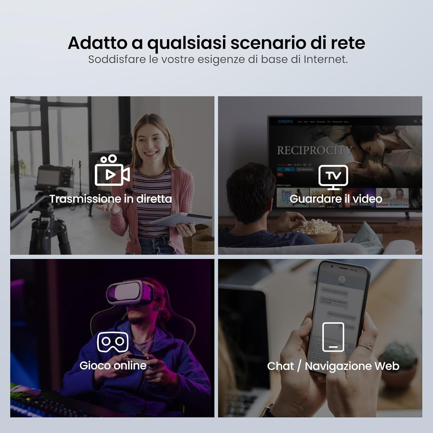 Tenda AC8 Router WiFi AC1200 Dual Band Gigabit - immagine 8