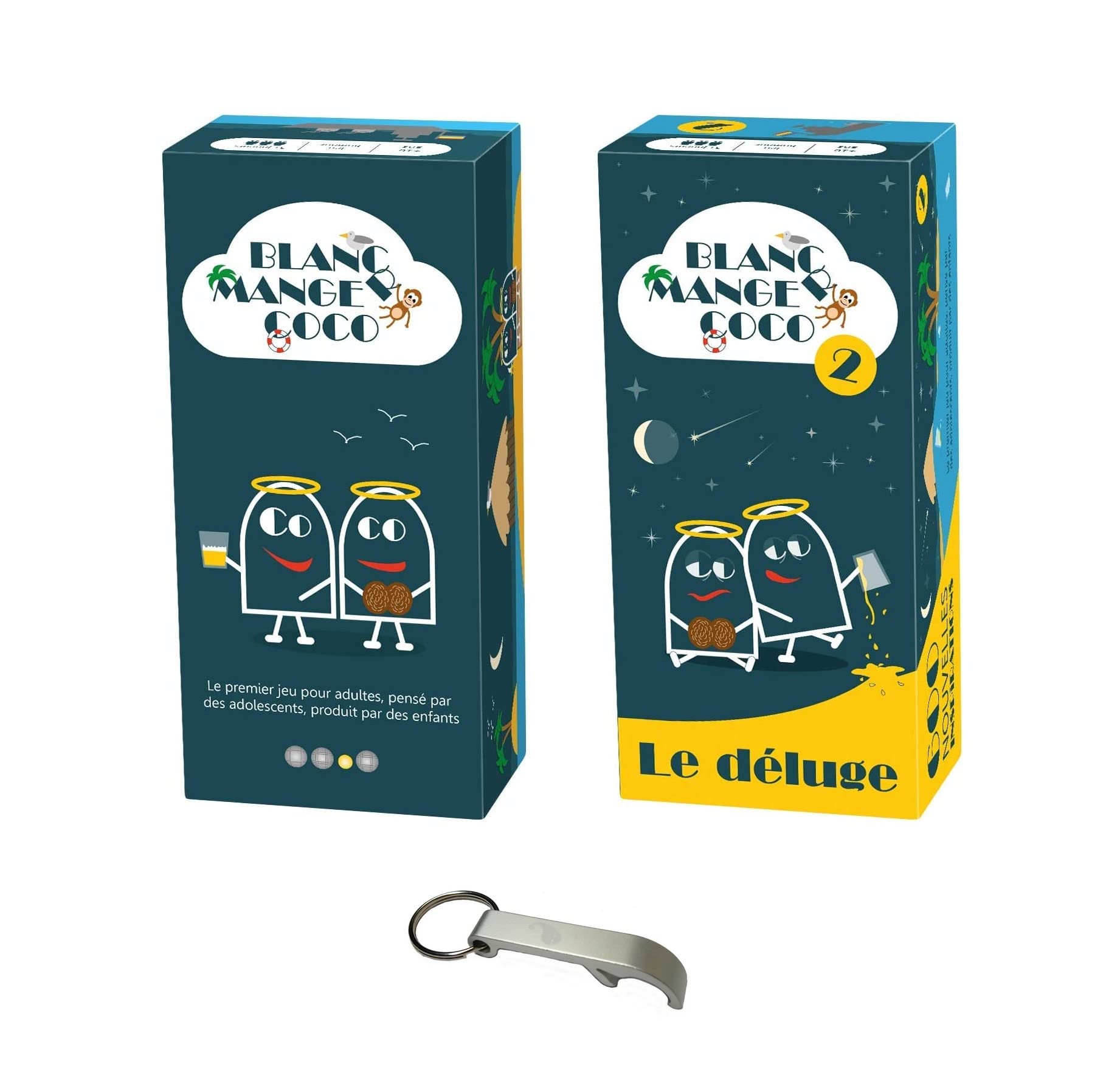 Set Cocco in Francese + Il Diluvio + Apribottiglie Blumie