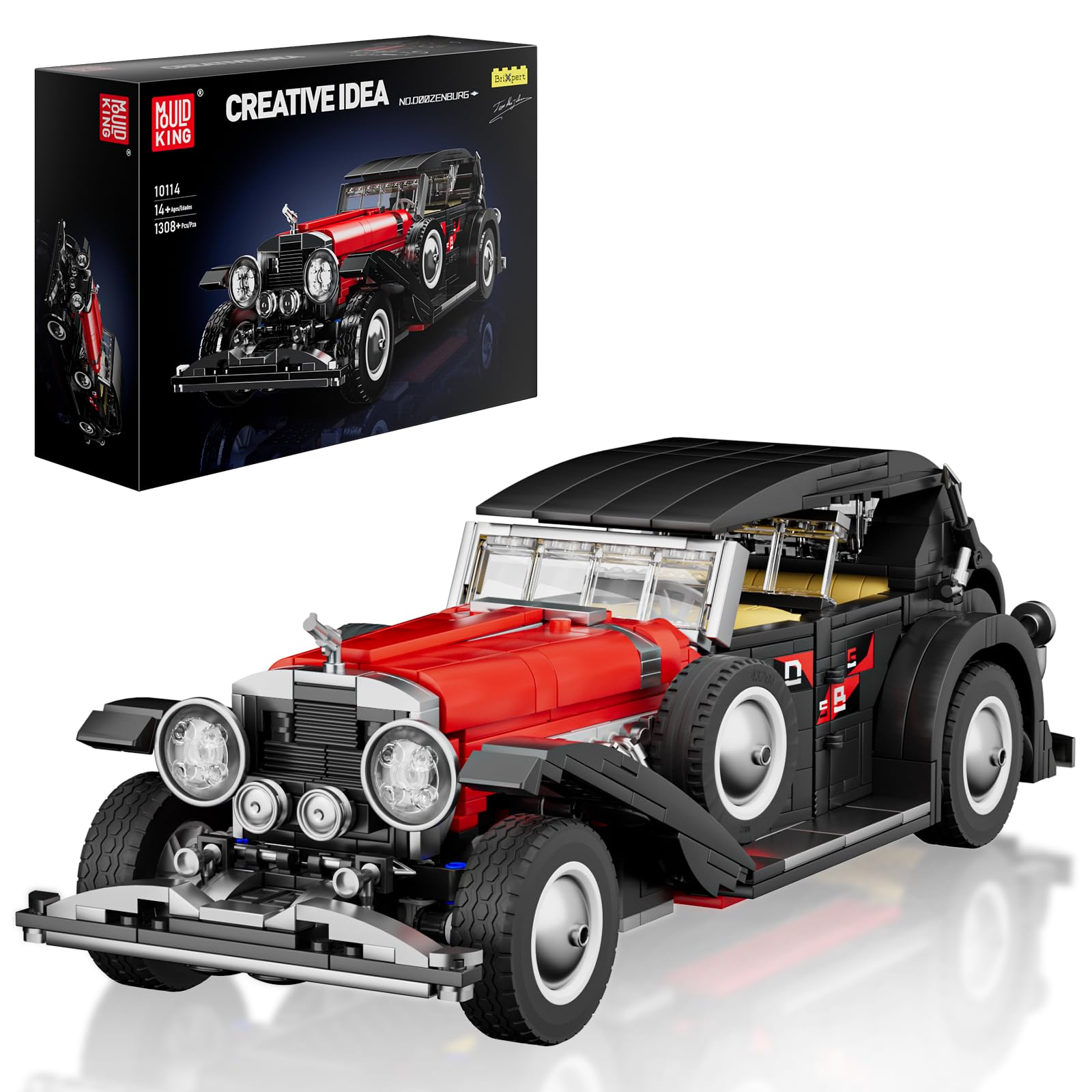 Mould King 10114 - Auto d'Epoca DSBG 1308 pezzi