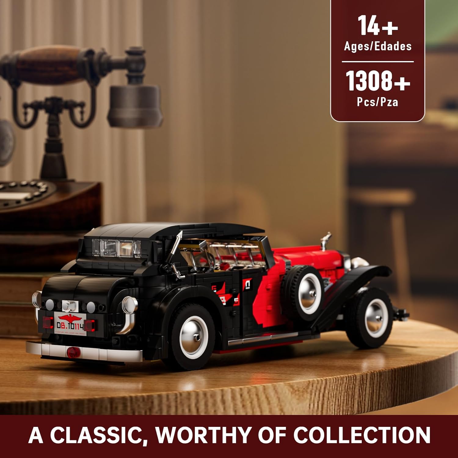 Mould King 10114 - Auto d'Epoca DSBG 1308 pezzi - immagine 4