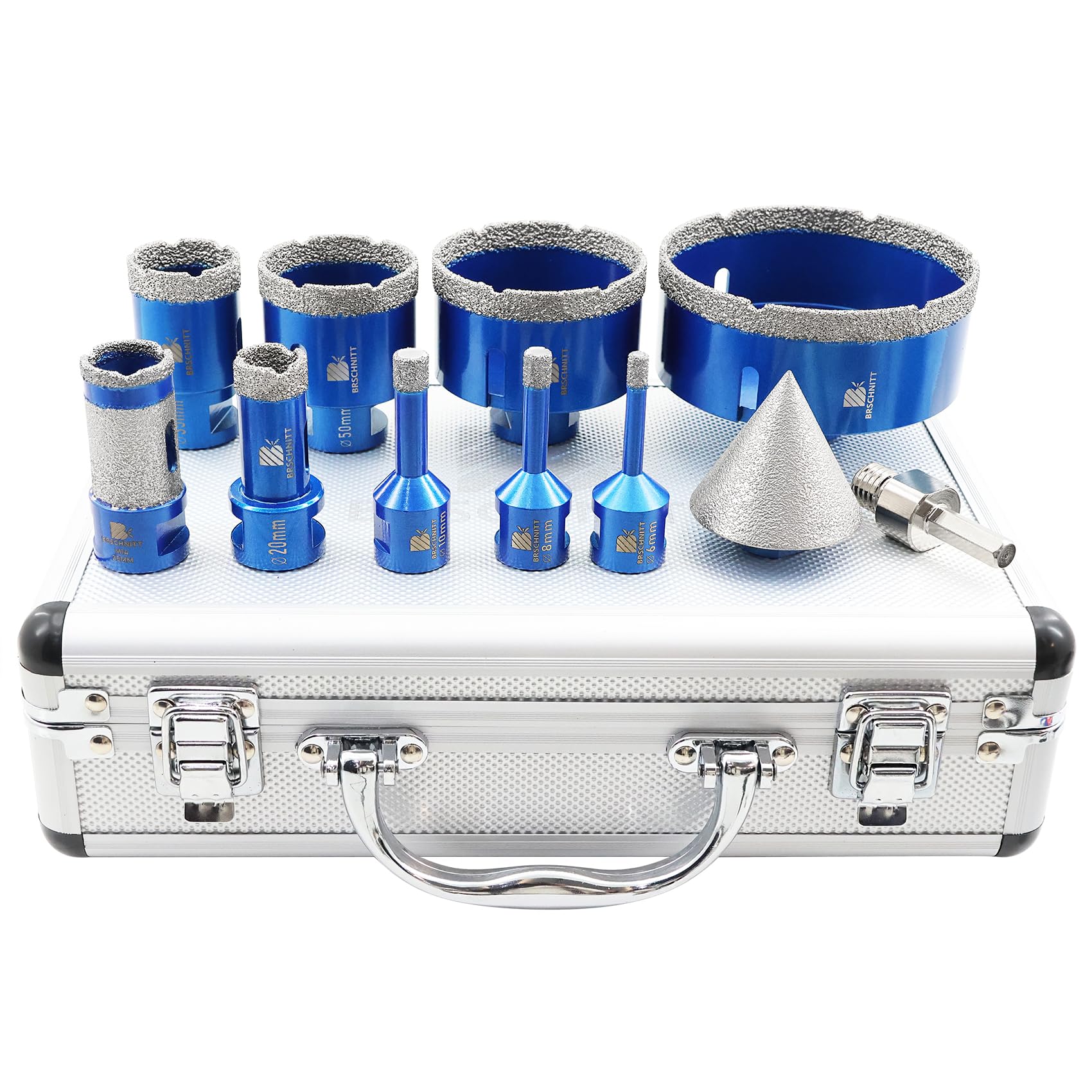 Set Punte Diamantate per Piastrelle con Fresa