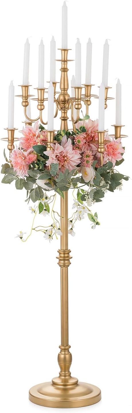 Sziqiqi Oro Candelabri da Pavimento 13 Bracci 130cm - immagine 1