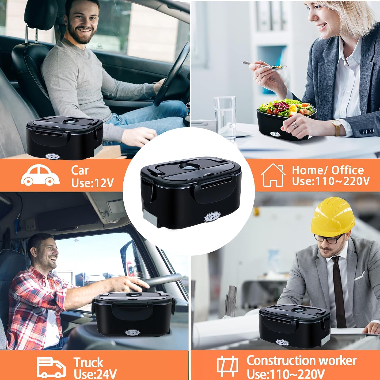 Lunch Box Elettrico Scaldavivande 1.5L 60W - immagine 2