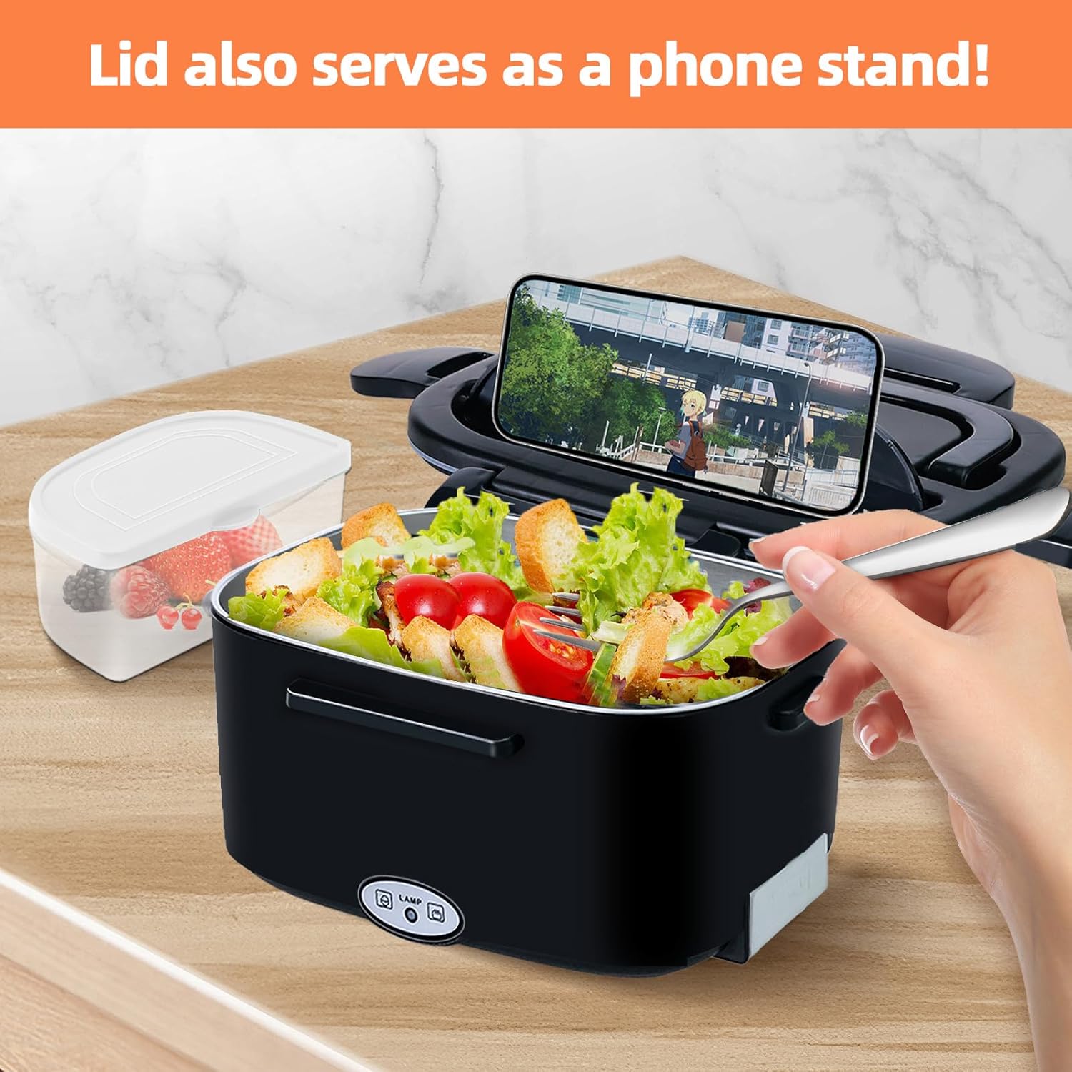 Lunch Box Elettrico Scaldavivande 1.5L 60W - immagine 3