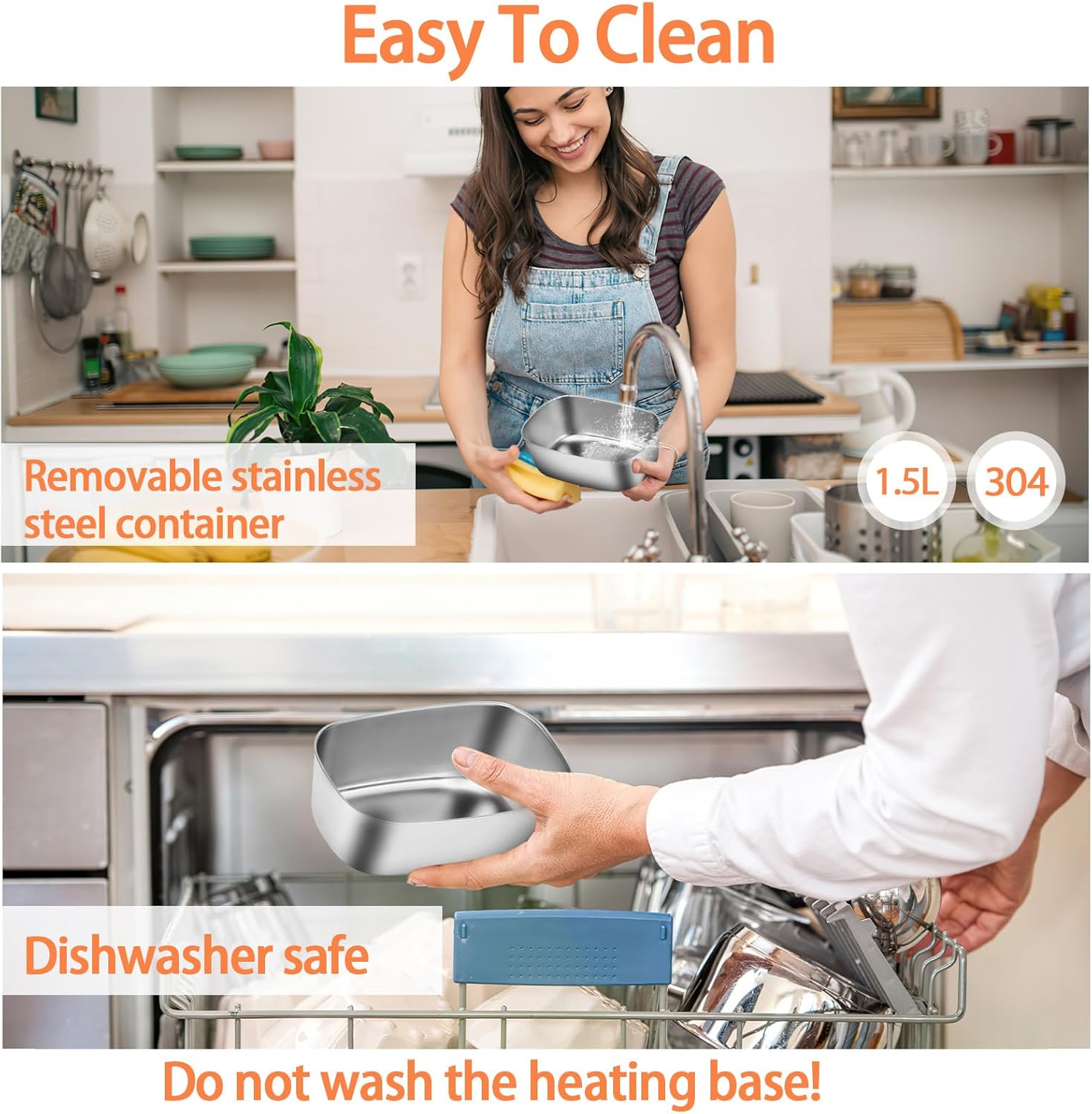 Lunch Box Elettrico Scaldavivande 1.5L 60W - immagine 5