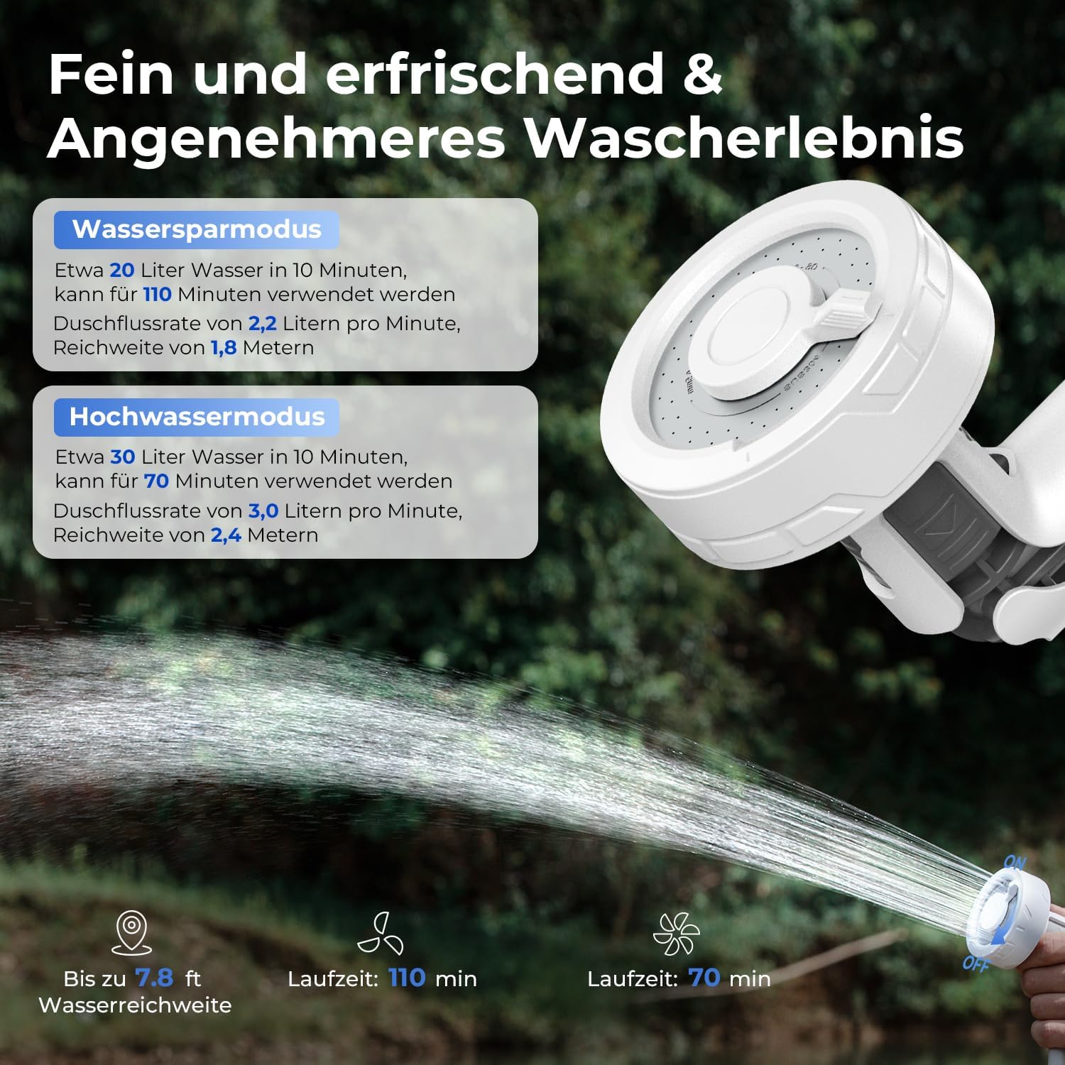 FLEXTAILGEAR Max Shower - Doccia da Viaggio Portatile - immagine 4