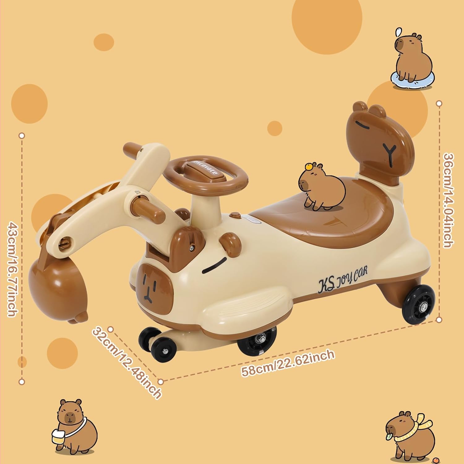 Macchina Cavalcabile per Bambini con Pneumatici LED - immagine 4