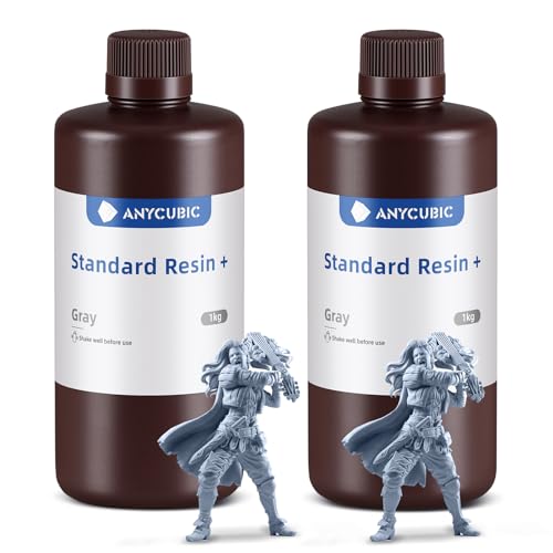ANYCUBIC Resina Standard Plus 2kg per Stampante 3D, Grigio