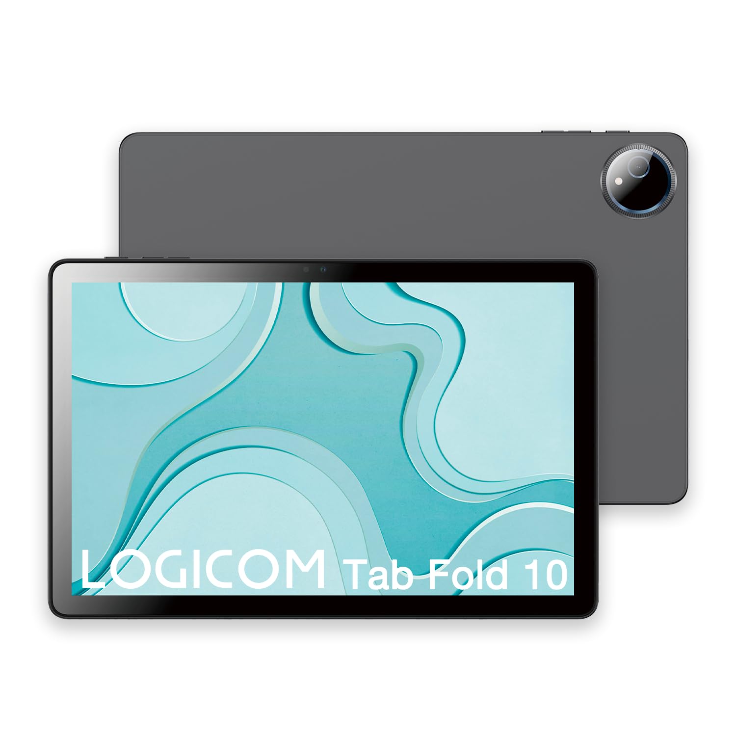 Logicom Fold 10 - Tablet Android 15 HD IPS, Grigio
