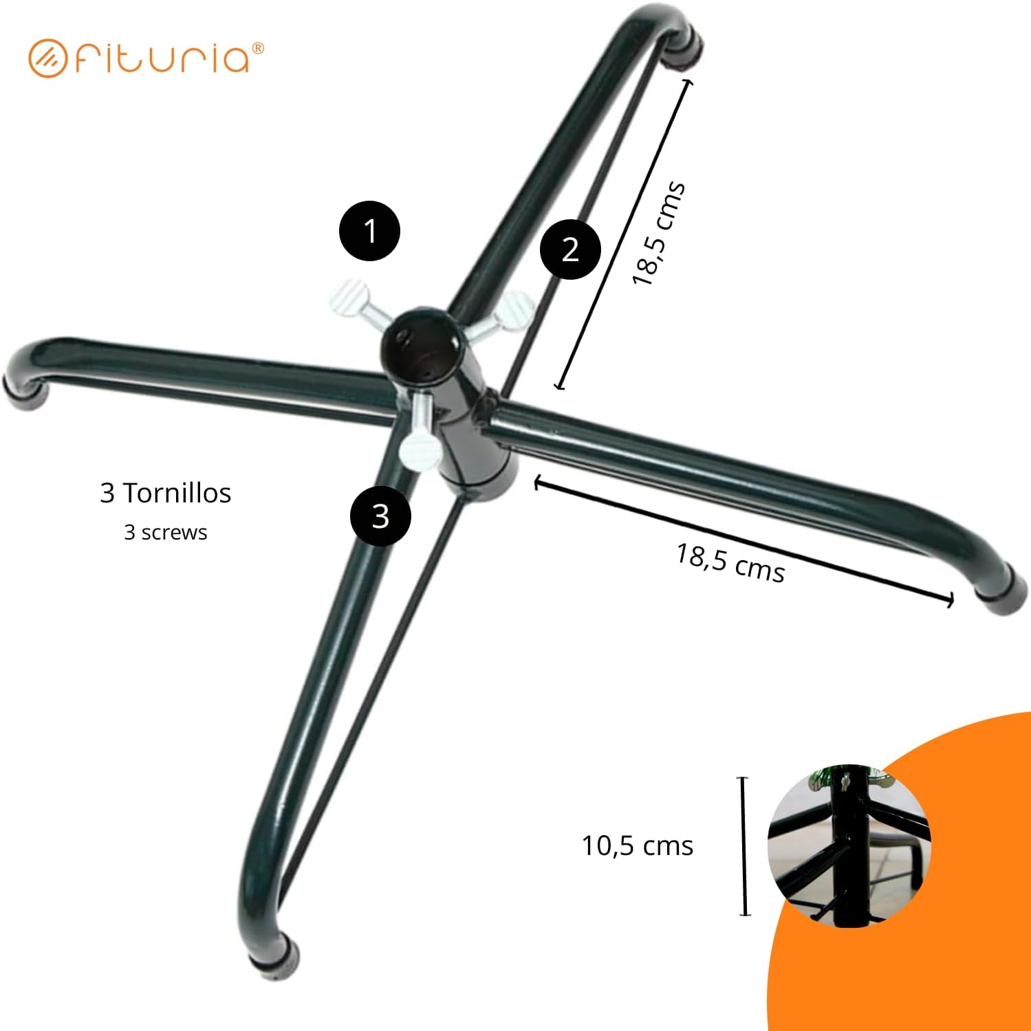 Albero di Natale Verde Naturale con Neve e Bacche Rosse - immagine 4