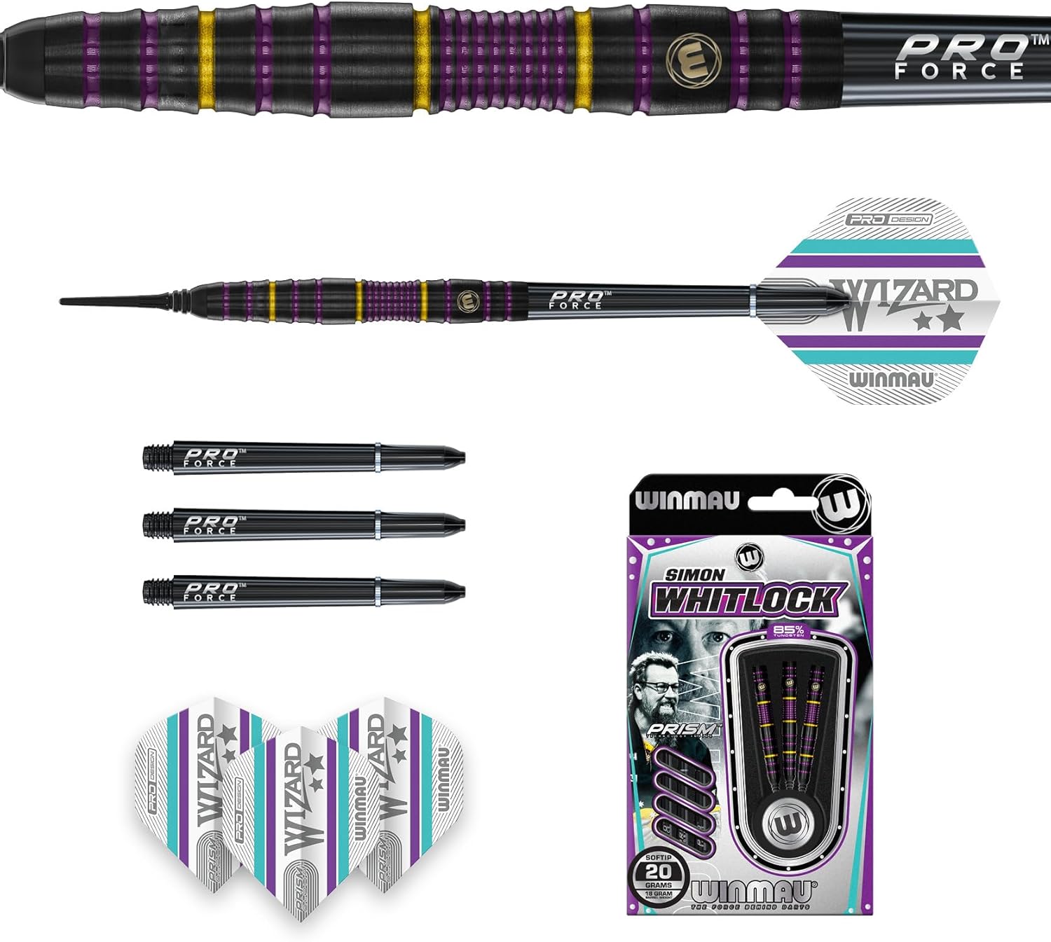 Winmau Freccette PRO-Series Soft Tip 85% - immagine 5