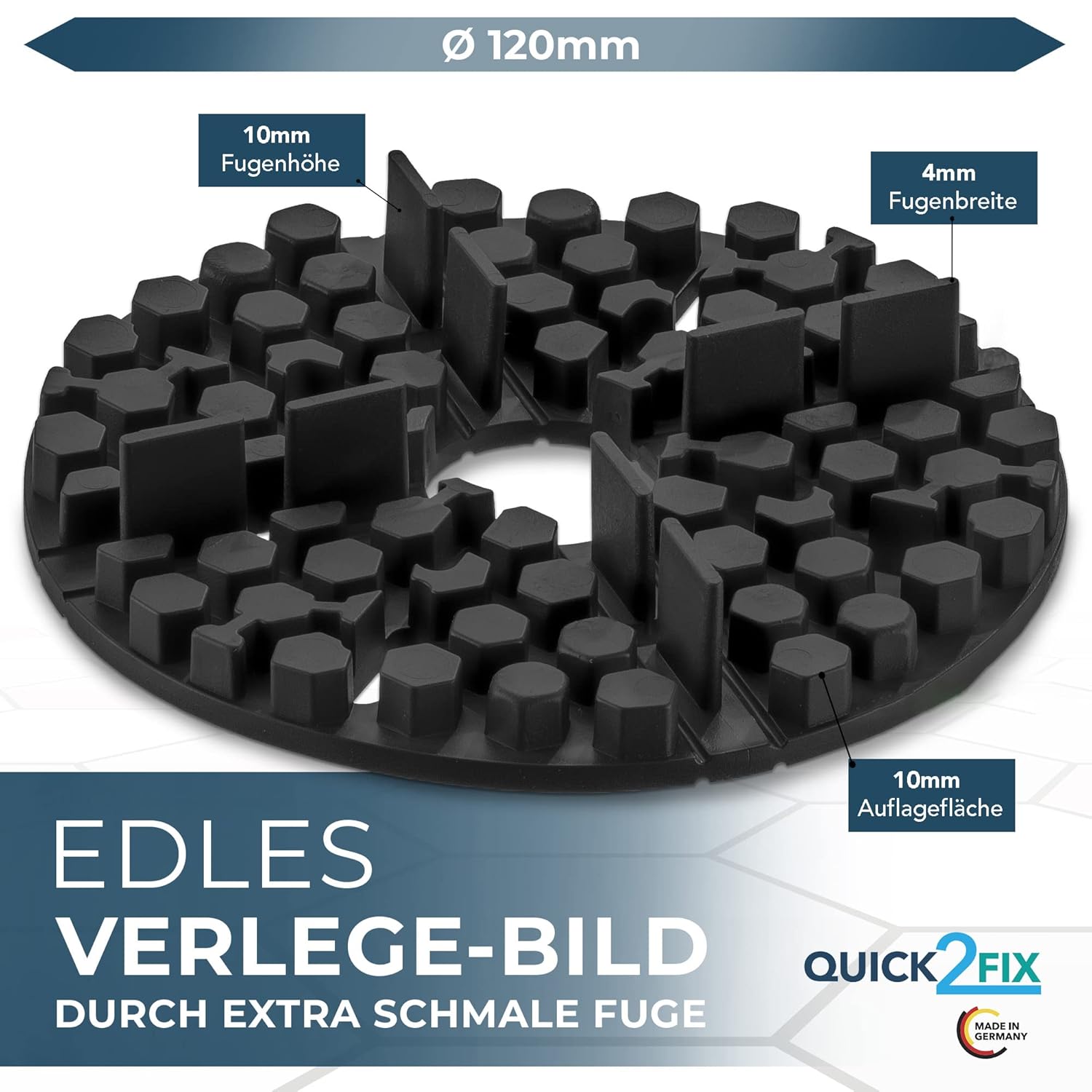 Quick2fix® Cuscinetti in Gomma Flessibili per Terrazza - immagine 2