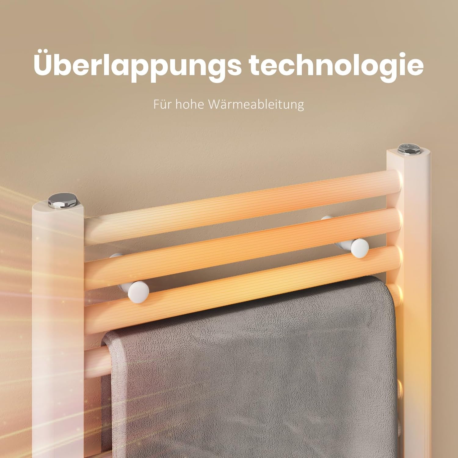 EMKE TR1260W-NEW Termosifone da Bagno 1200x600mm - immagine 2