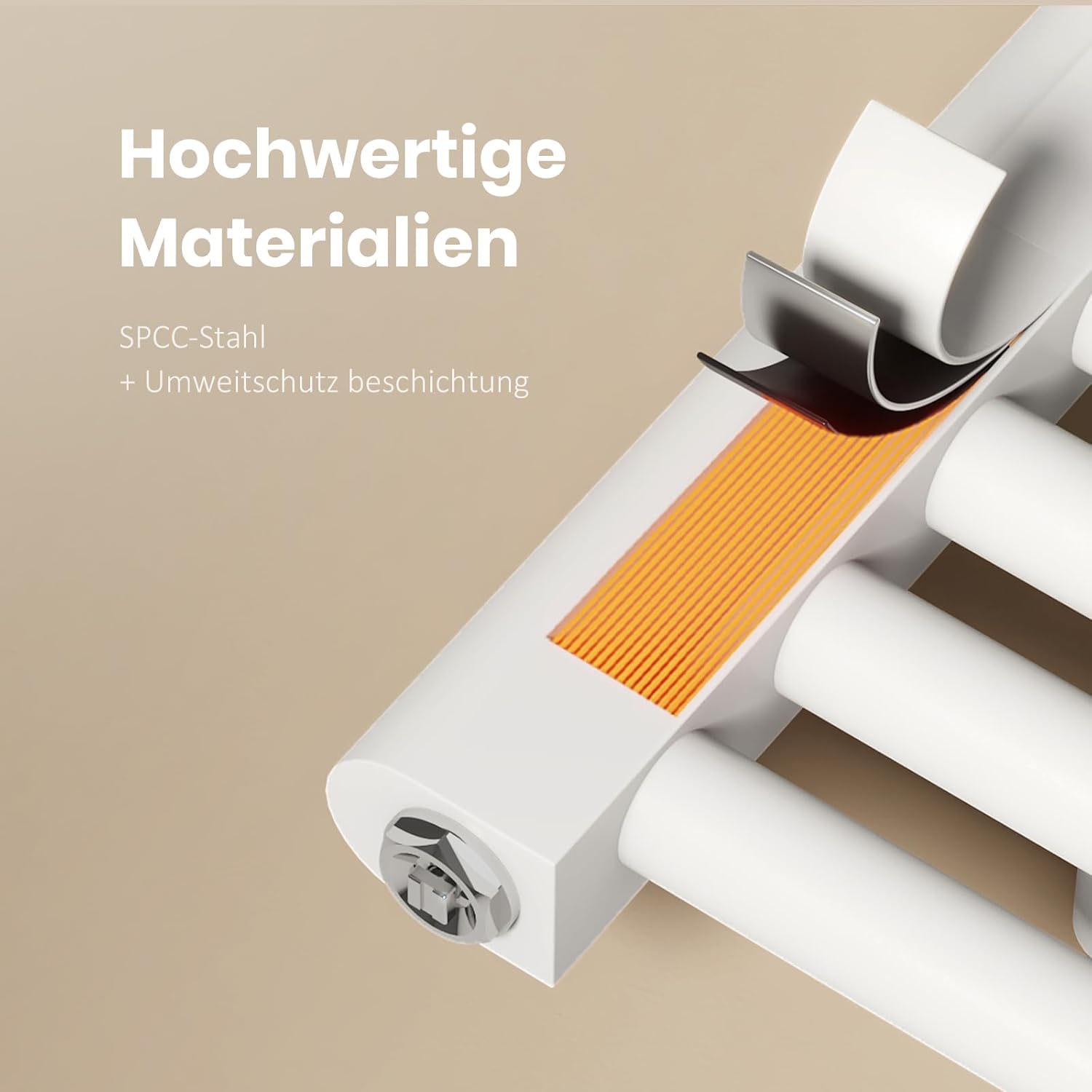 EMKE TR1260W-NEW Termosifone da Bagno 1200x600mm - immagine 3