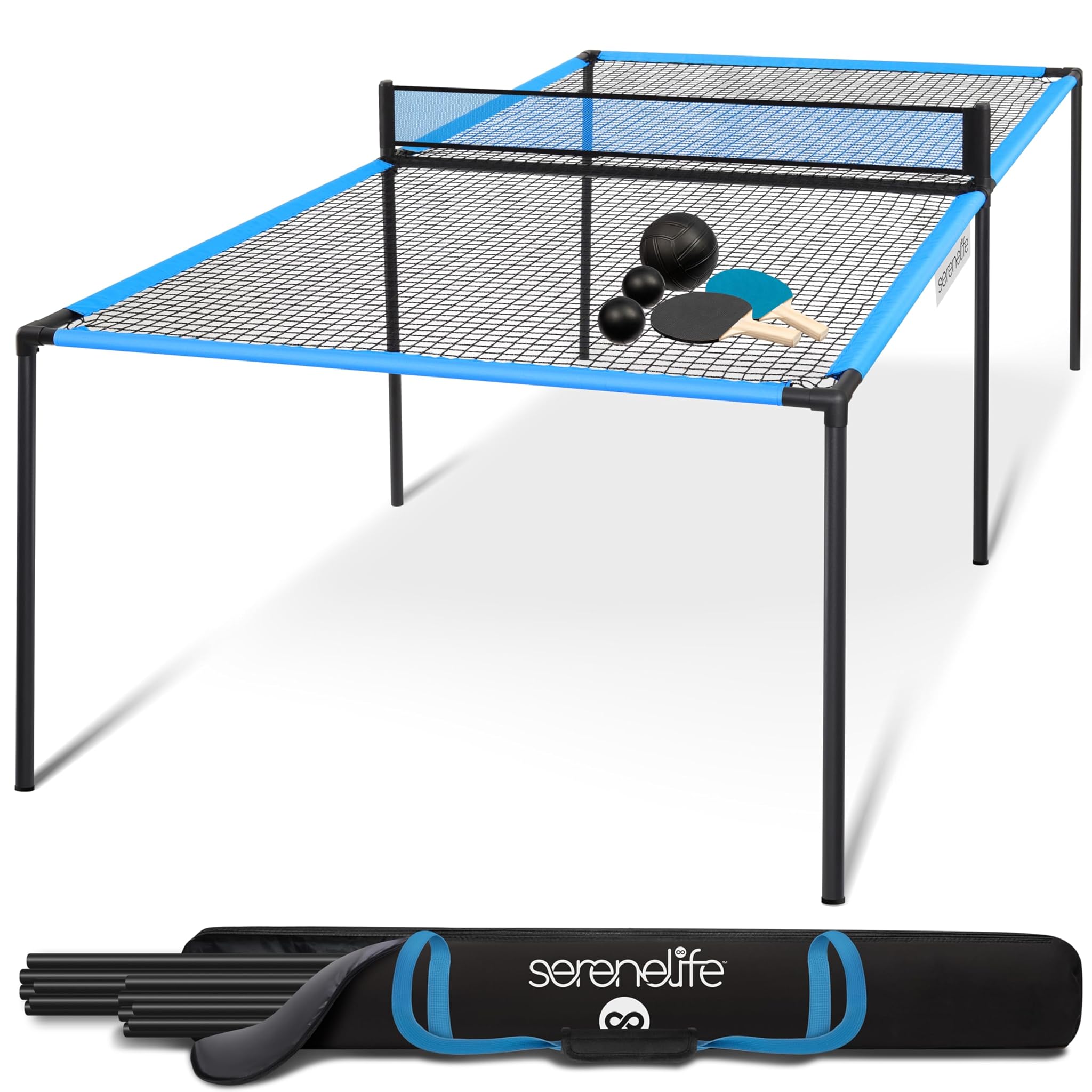 Serenelife Tavolo Ping Pong 240cm in Acciaio