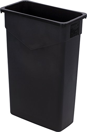 Carlisle Trimline Contenitore in Polietilene 23 Gallon, Nero