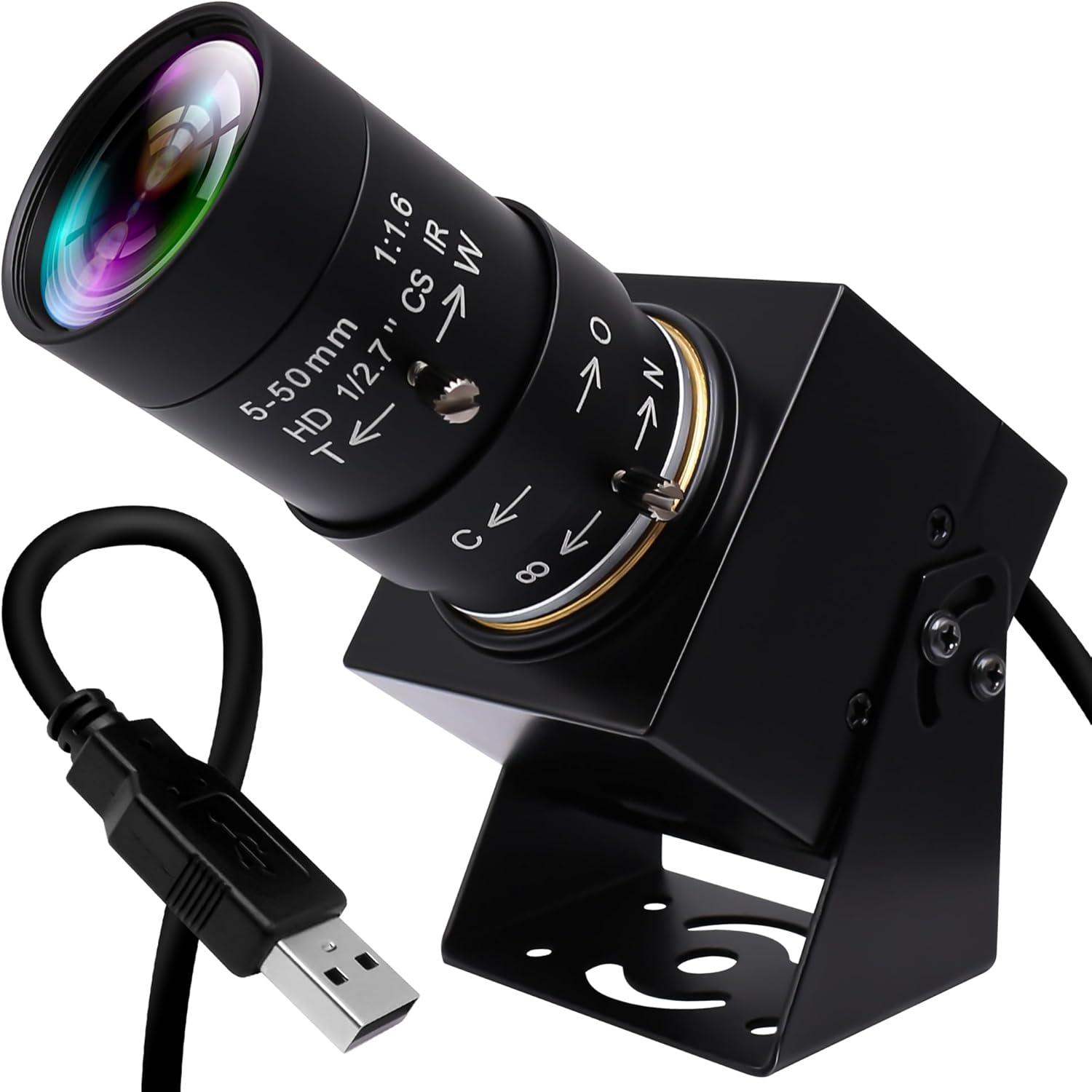 Elp Global Shutter USB Camera 90 fps con Obiettivo Zoom - immagine 1