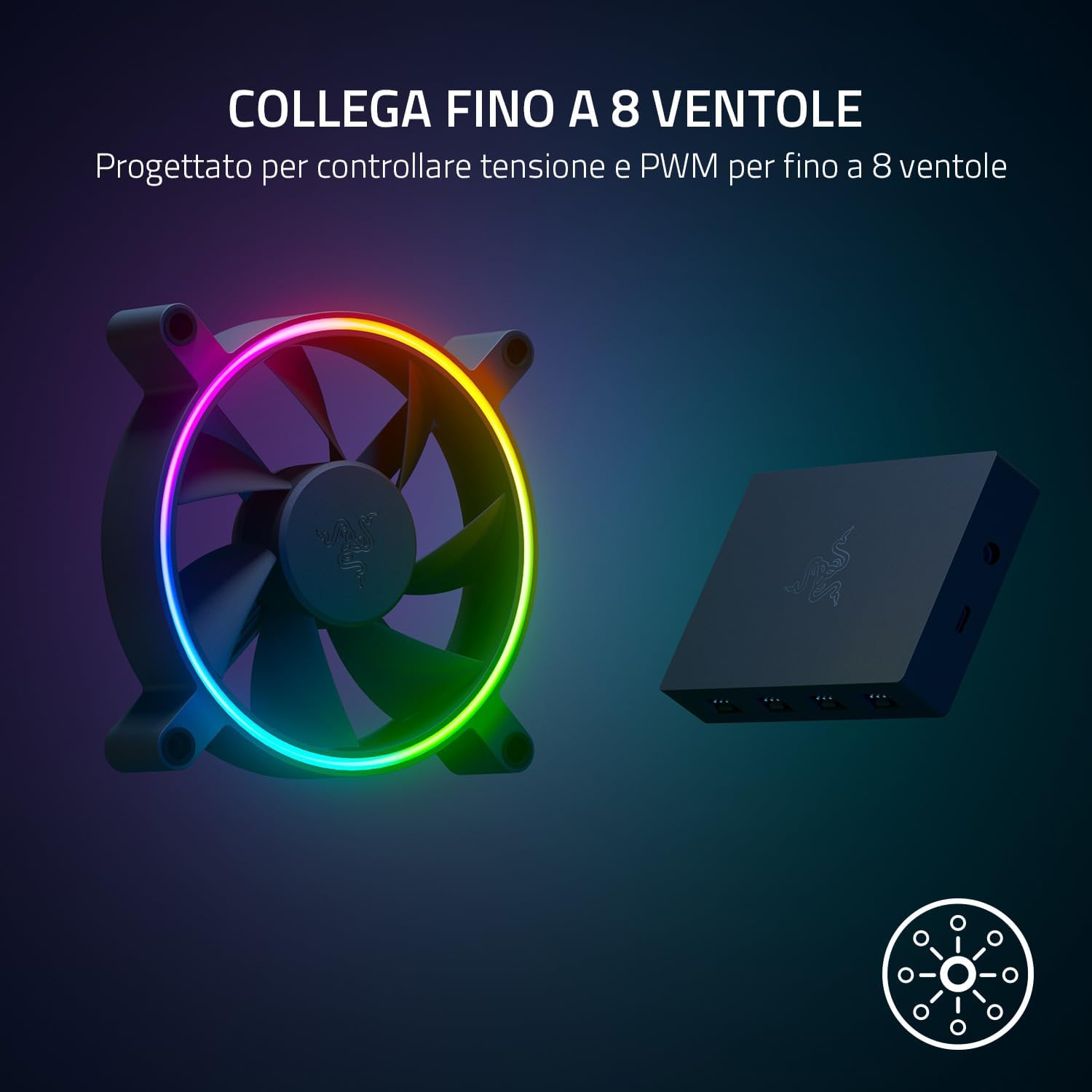 Razer PWM PC - Controller Ventola PC Nero - immagine 2